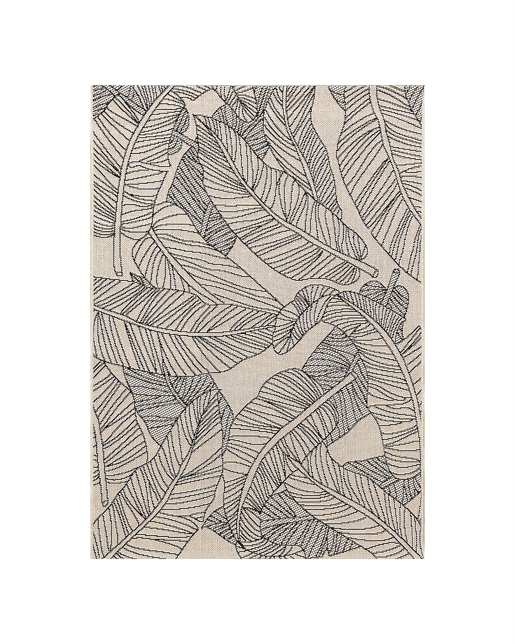 Cottage beige/black Rug 120x170cm
