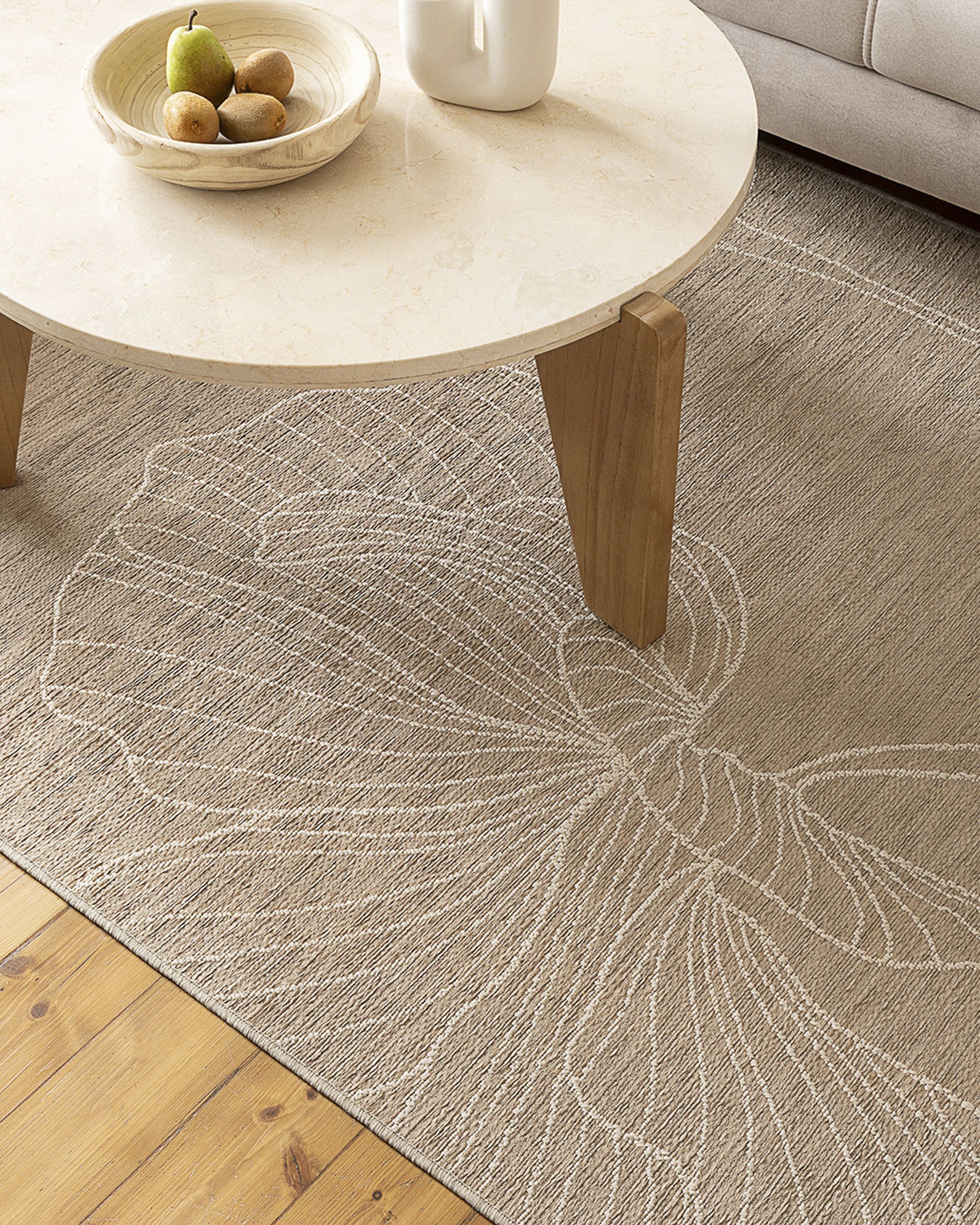 Rug Velvet beige/sand 160x230cm (hover)