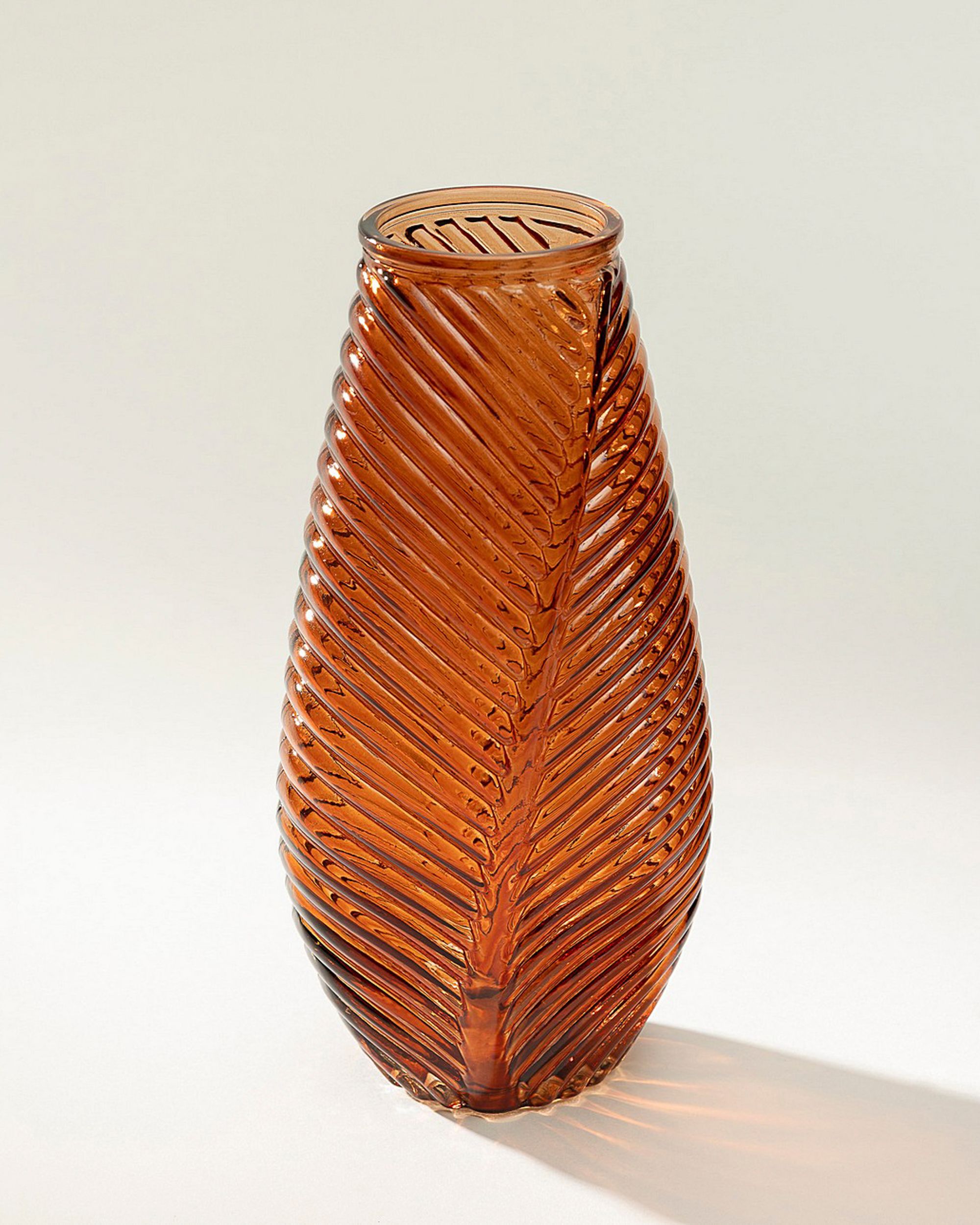 Glass vase Leaf II 13x10x29 cm