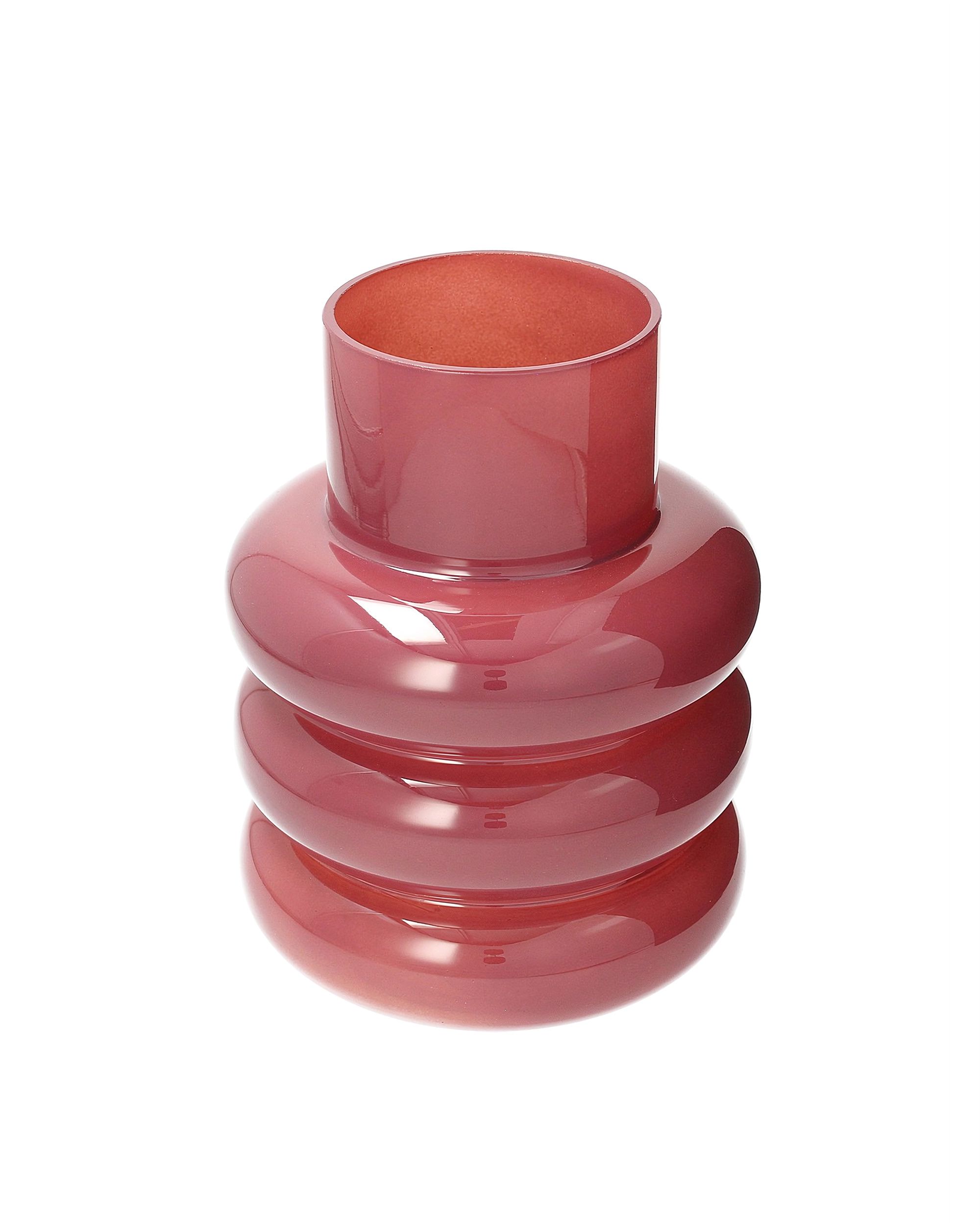 Glass vase Rosso 16x24 cm