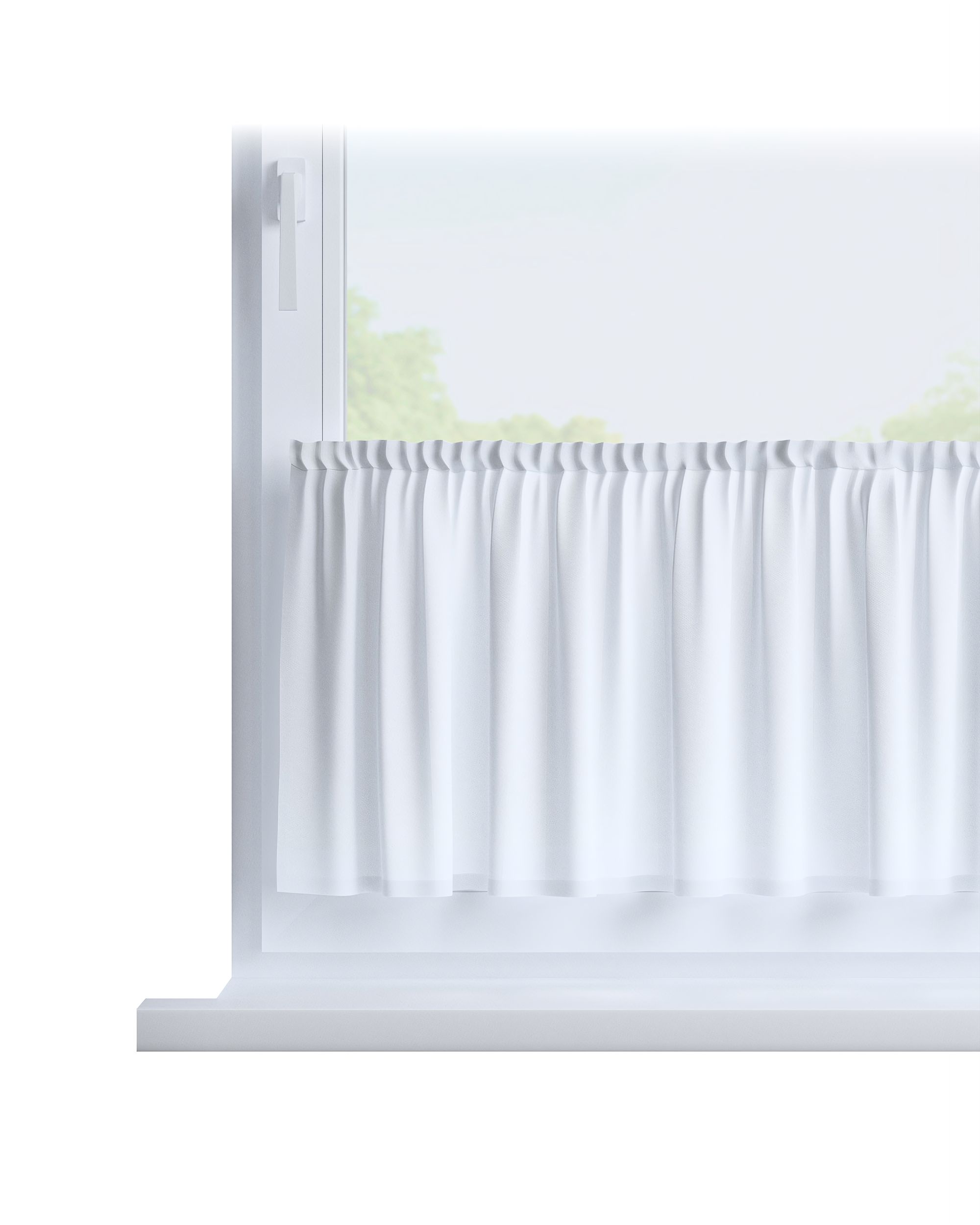 Slot valance colour white