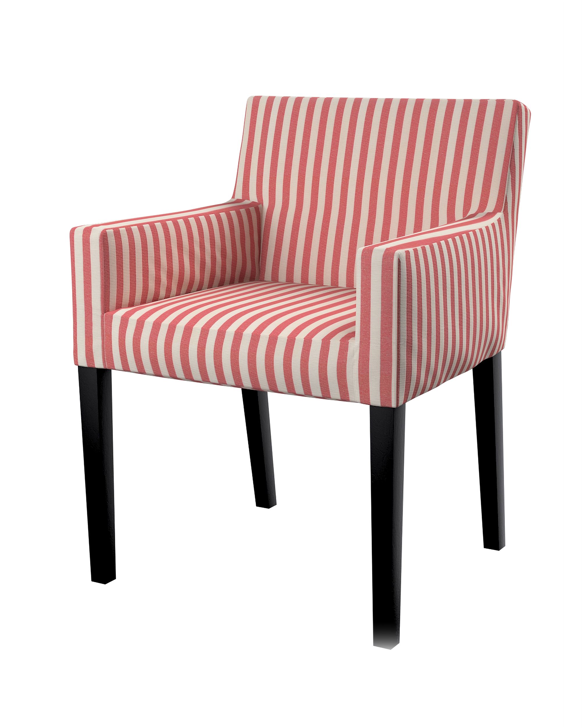 Nils chair cover colour red fabric patterned