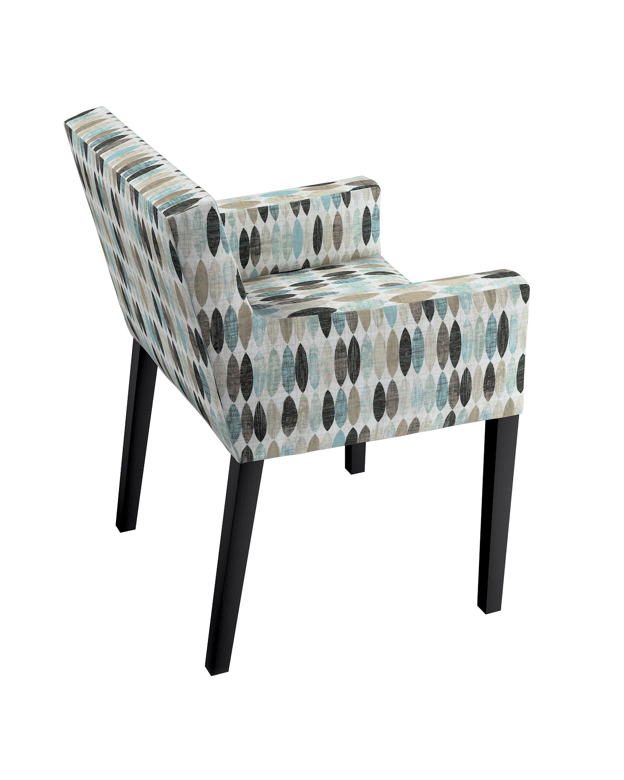 Nils chair cover colour beige fabric patterned (hover)