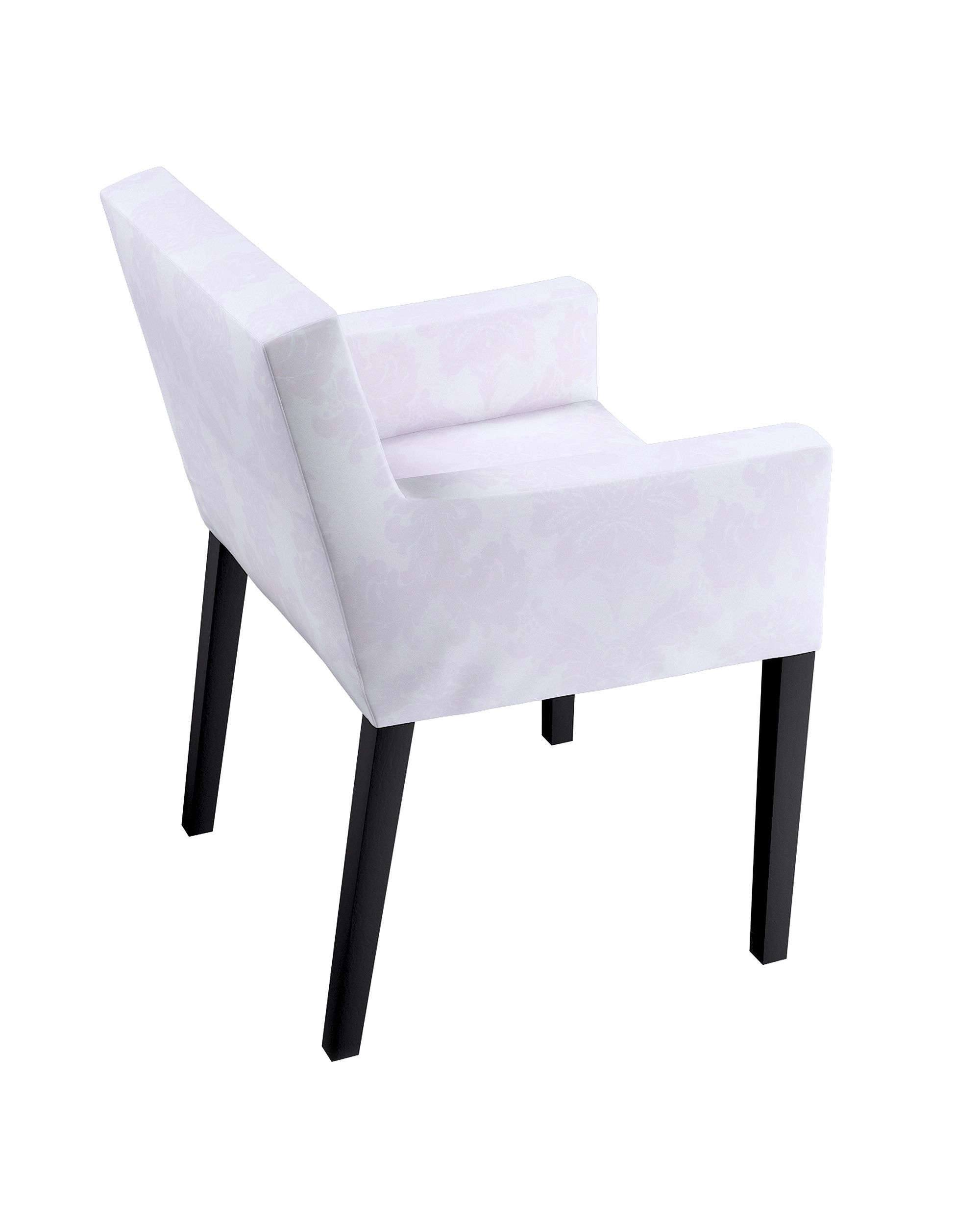 Nils chair cover colour white fabric gloss, structured, patterned (hover)
