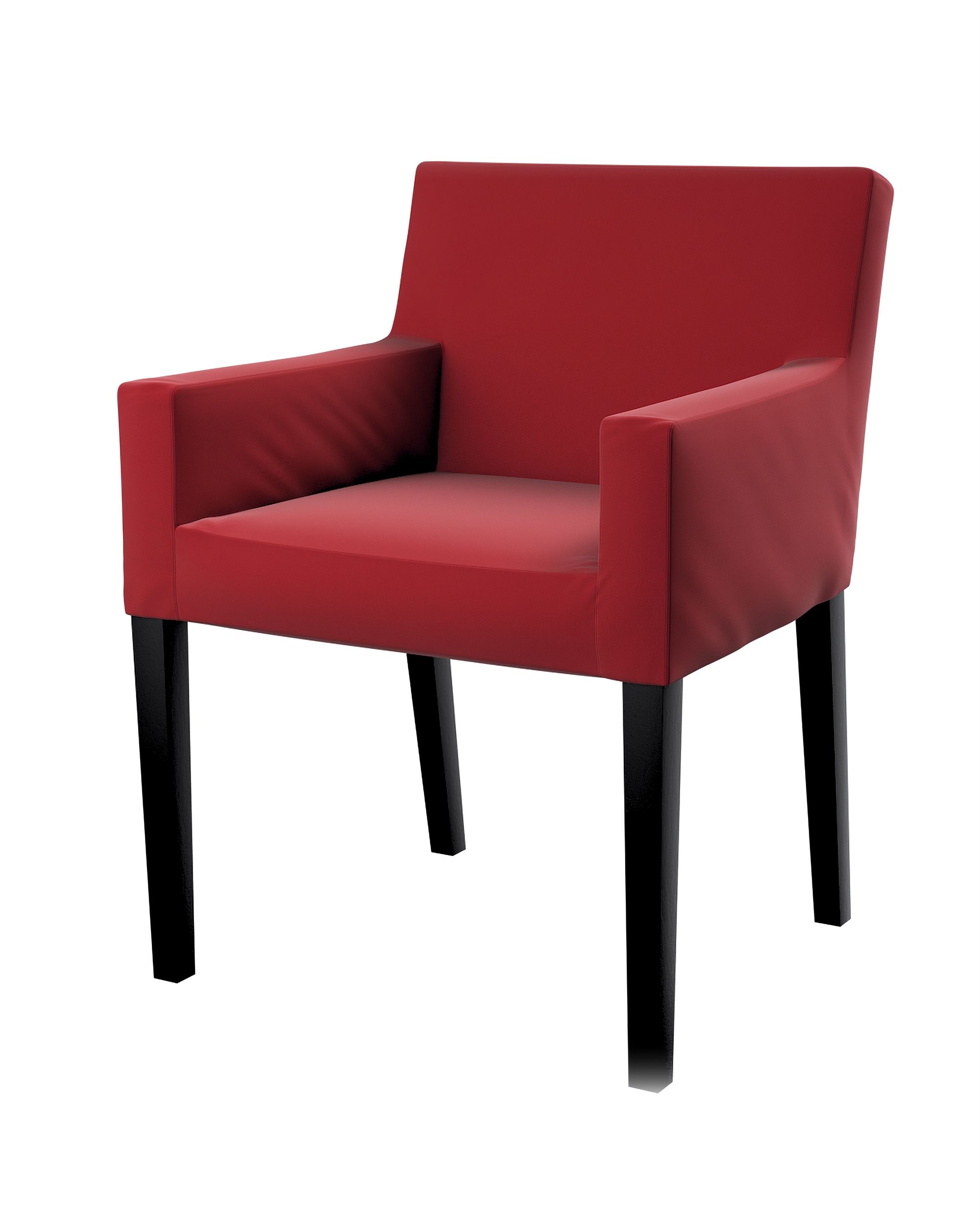 Nils chair cover colour red fabric gloss, velvet
