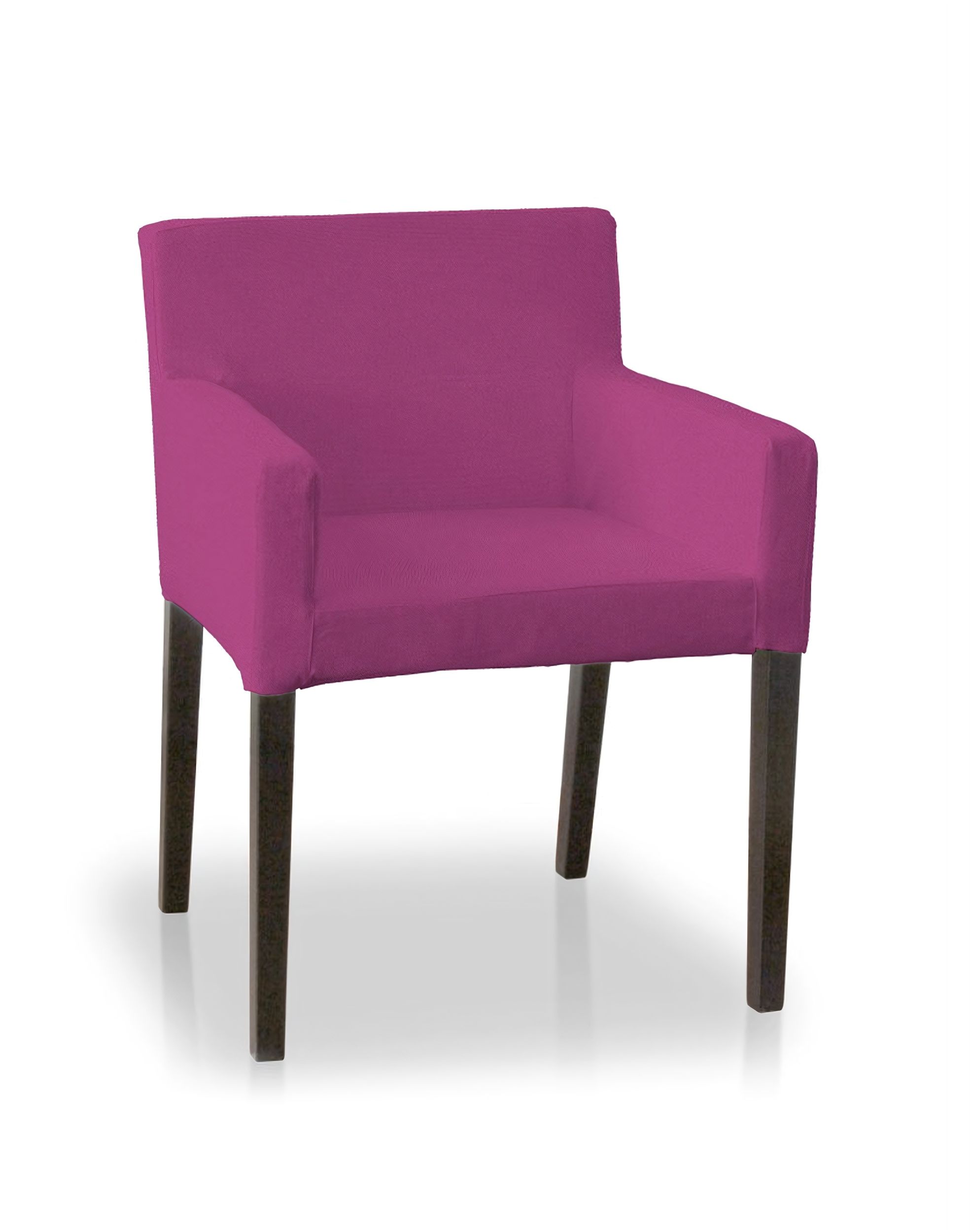 Nils chair cover colour pink fabric structured