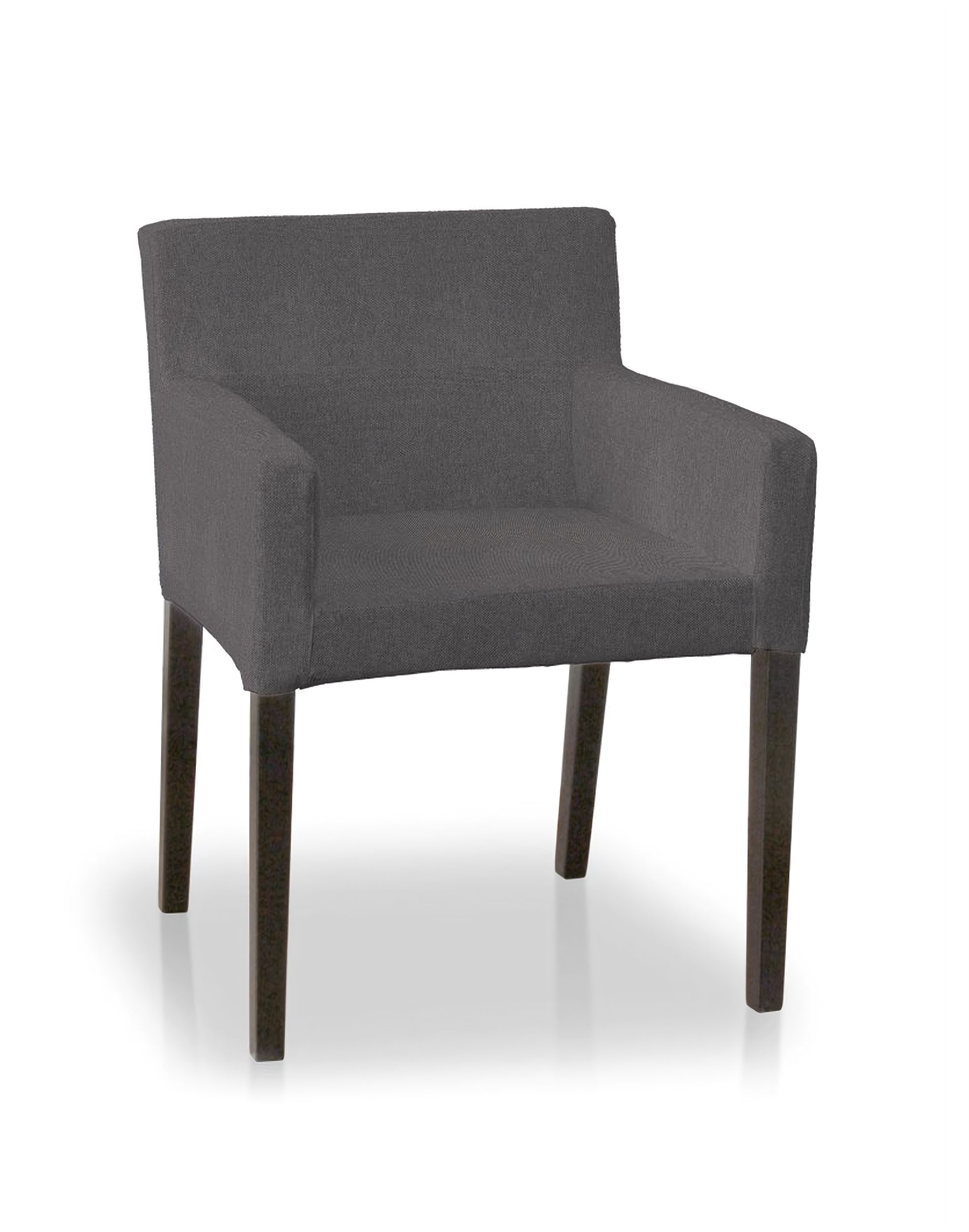 Nils chair cover colour grey fabric structured