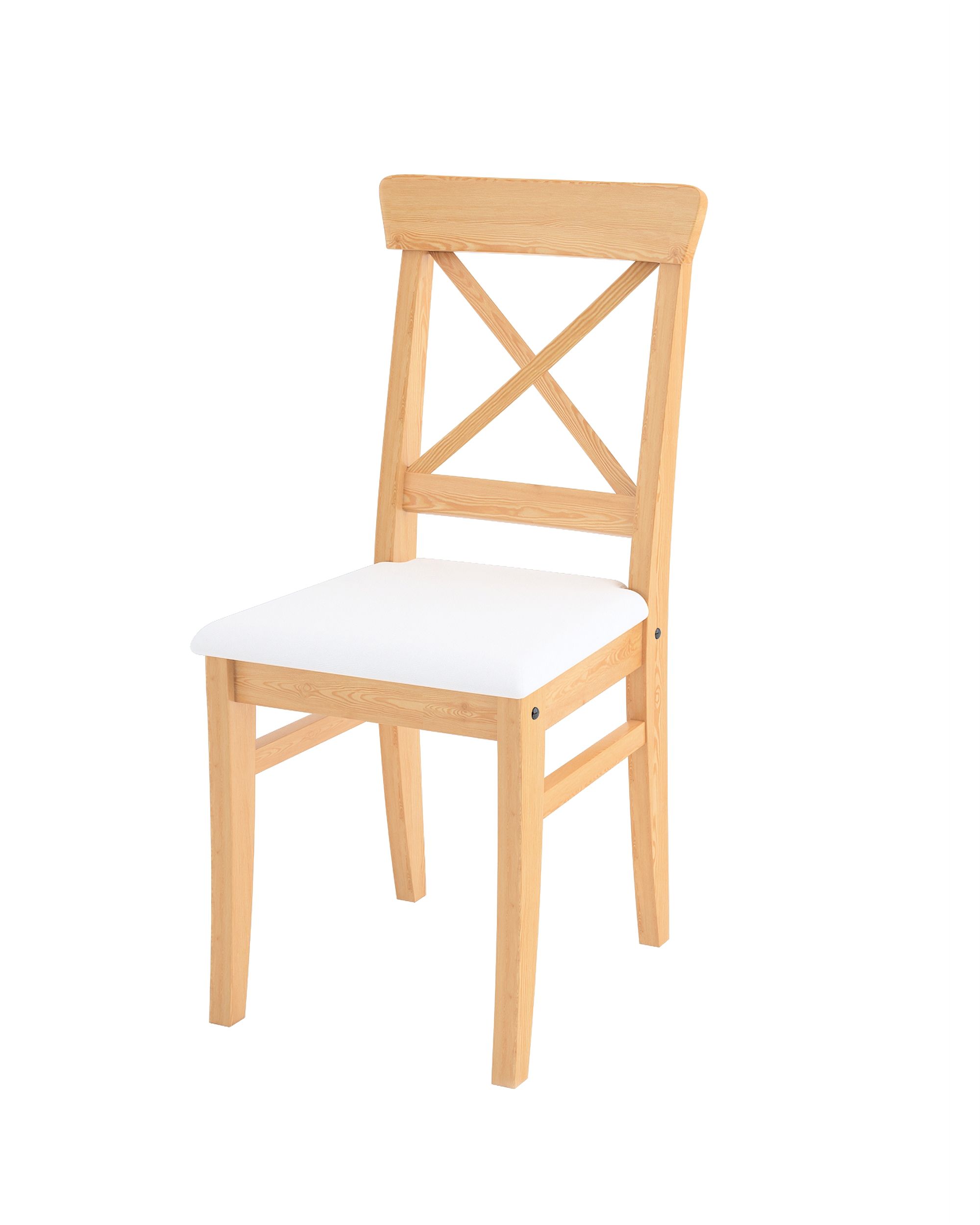 Cover for Ingolf chair with upholstered seat colour white