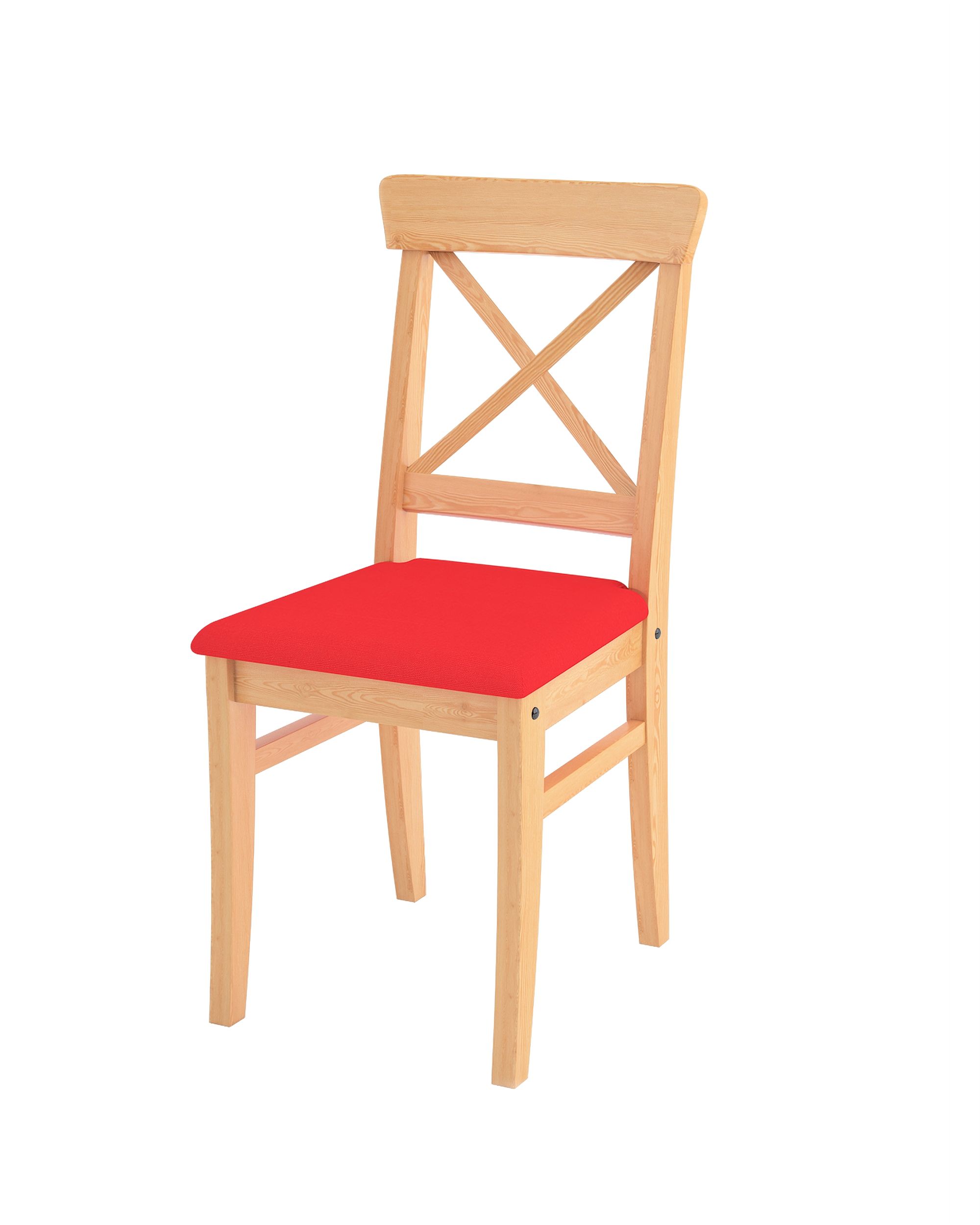 Cover for Ingolf chair with upholstered seat colour red