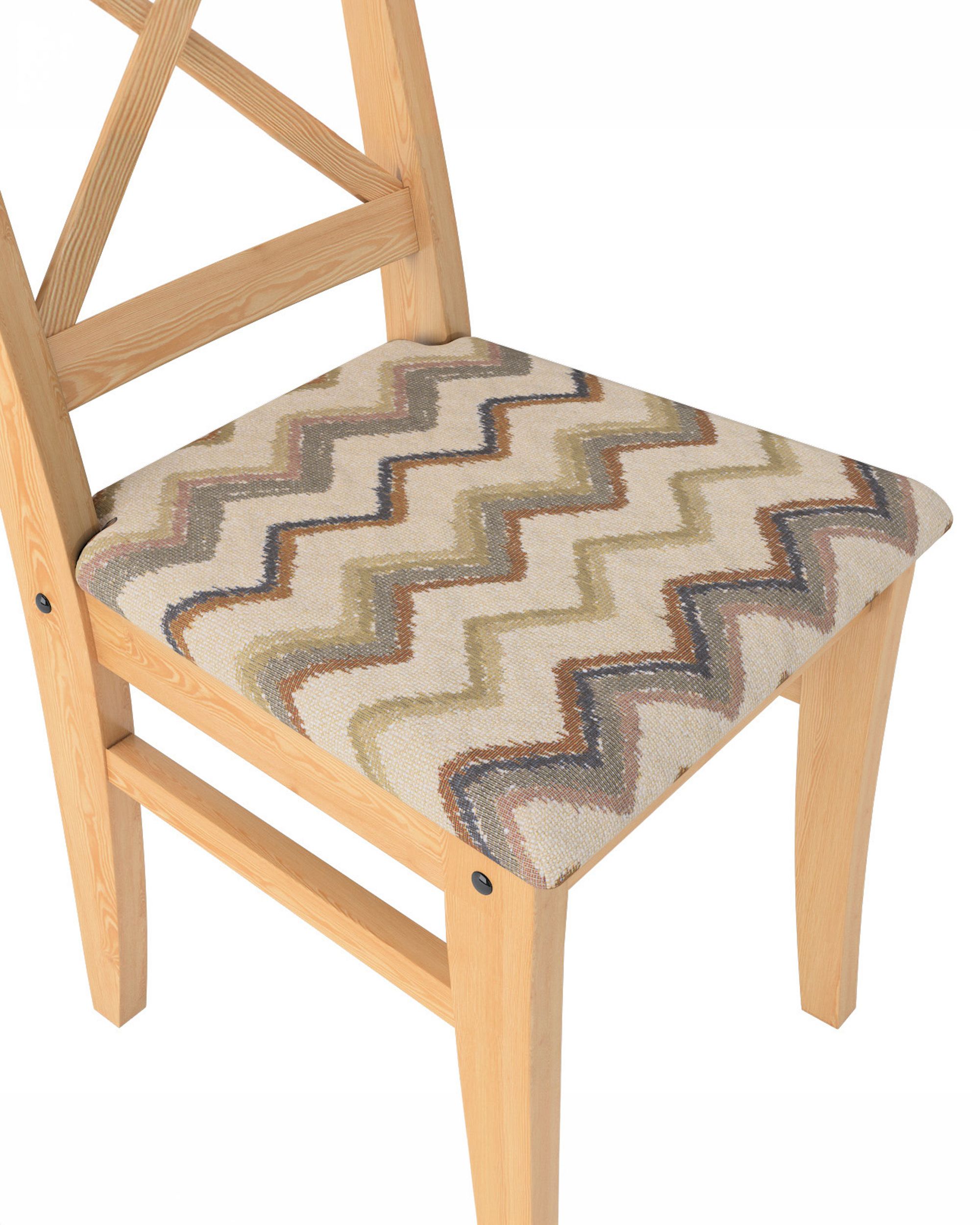 Cover for Ingolf chair with upholstered seat colour beige fabric structured, patterned (hover)