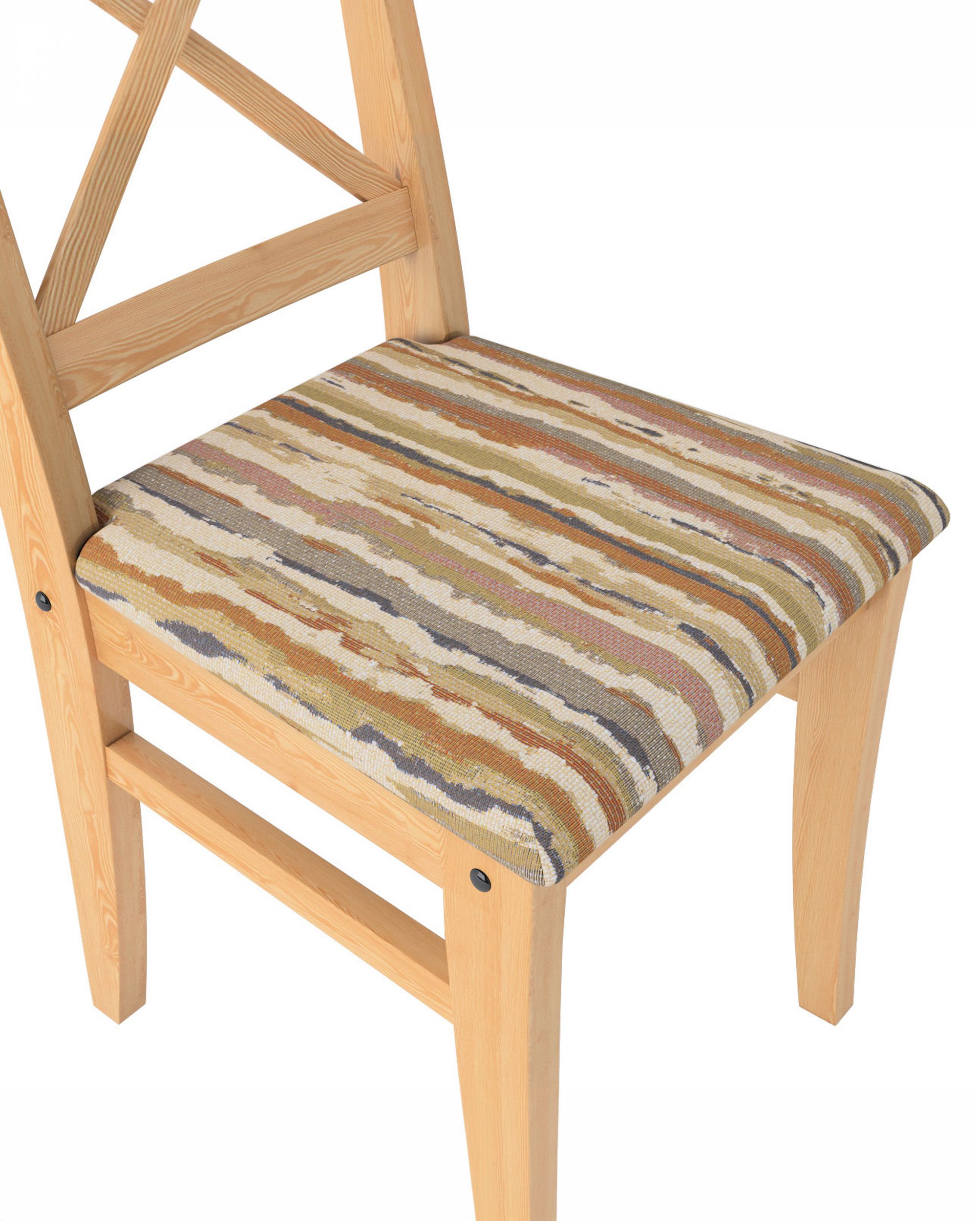 Cover for Ingolf chair with upholstered seat colour beige fabric structured, patterned (hover)