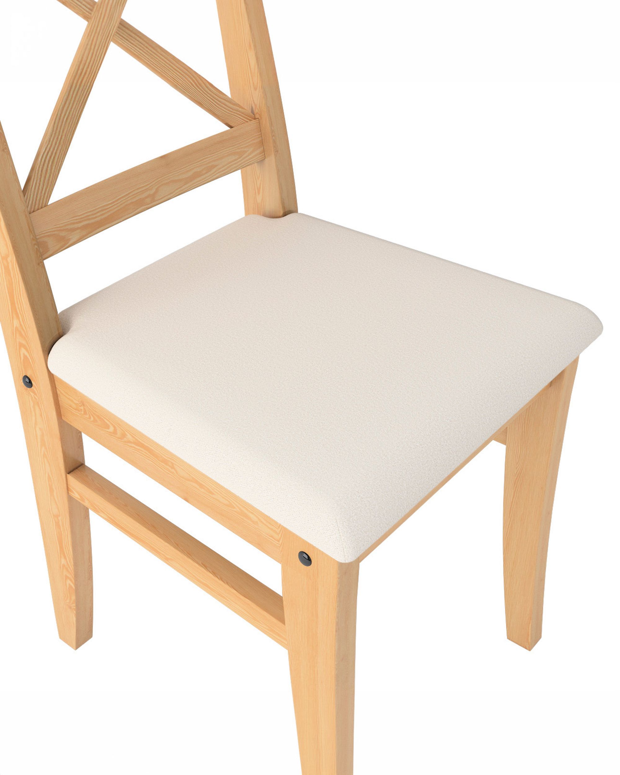 Cover for Ingolf chair with upholstered seat colour beige fabric structured (hover)