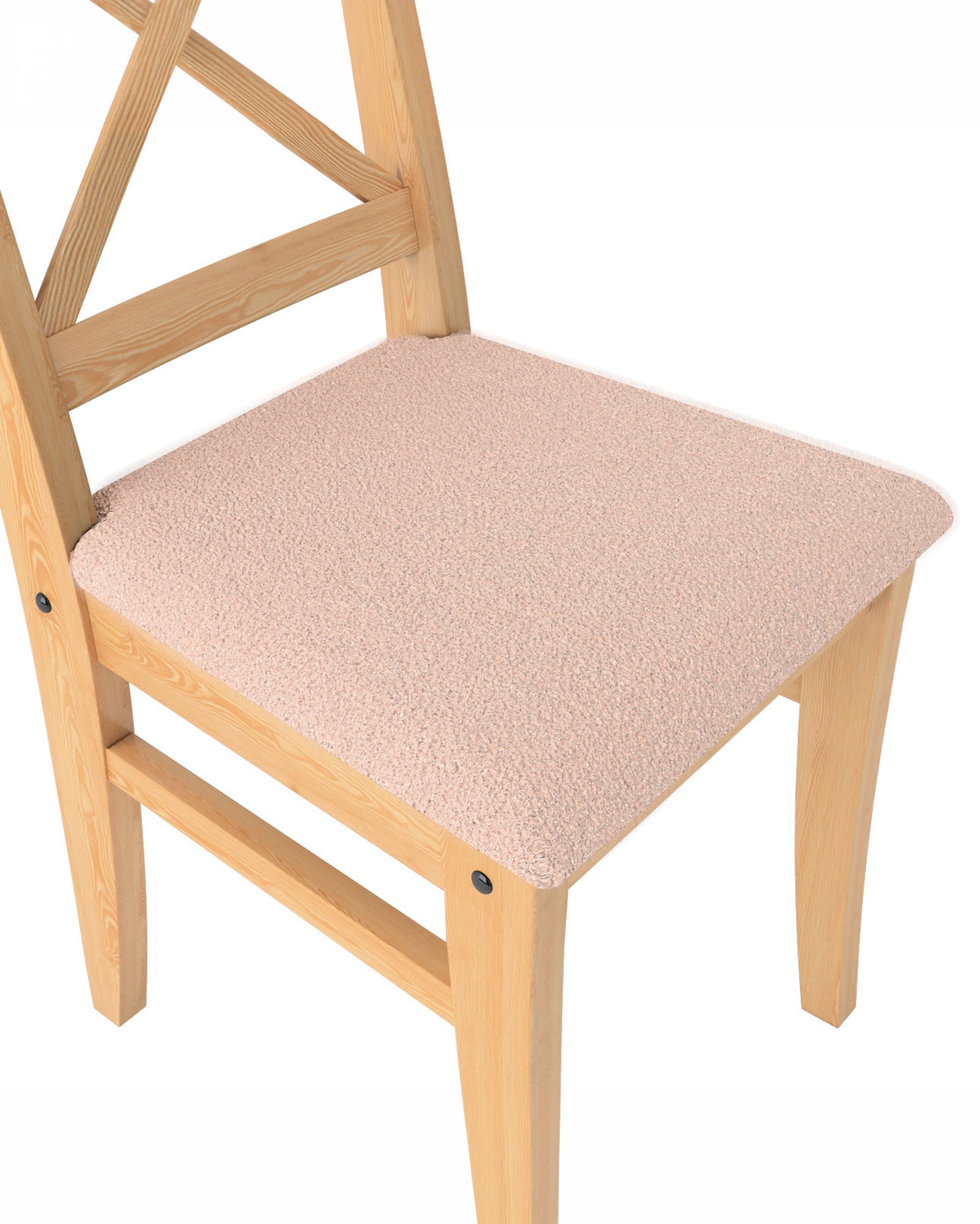 Cover for Ingolf chair with upholstered seat colour pink fabric structured (hover)