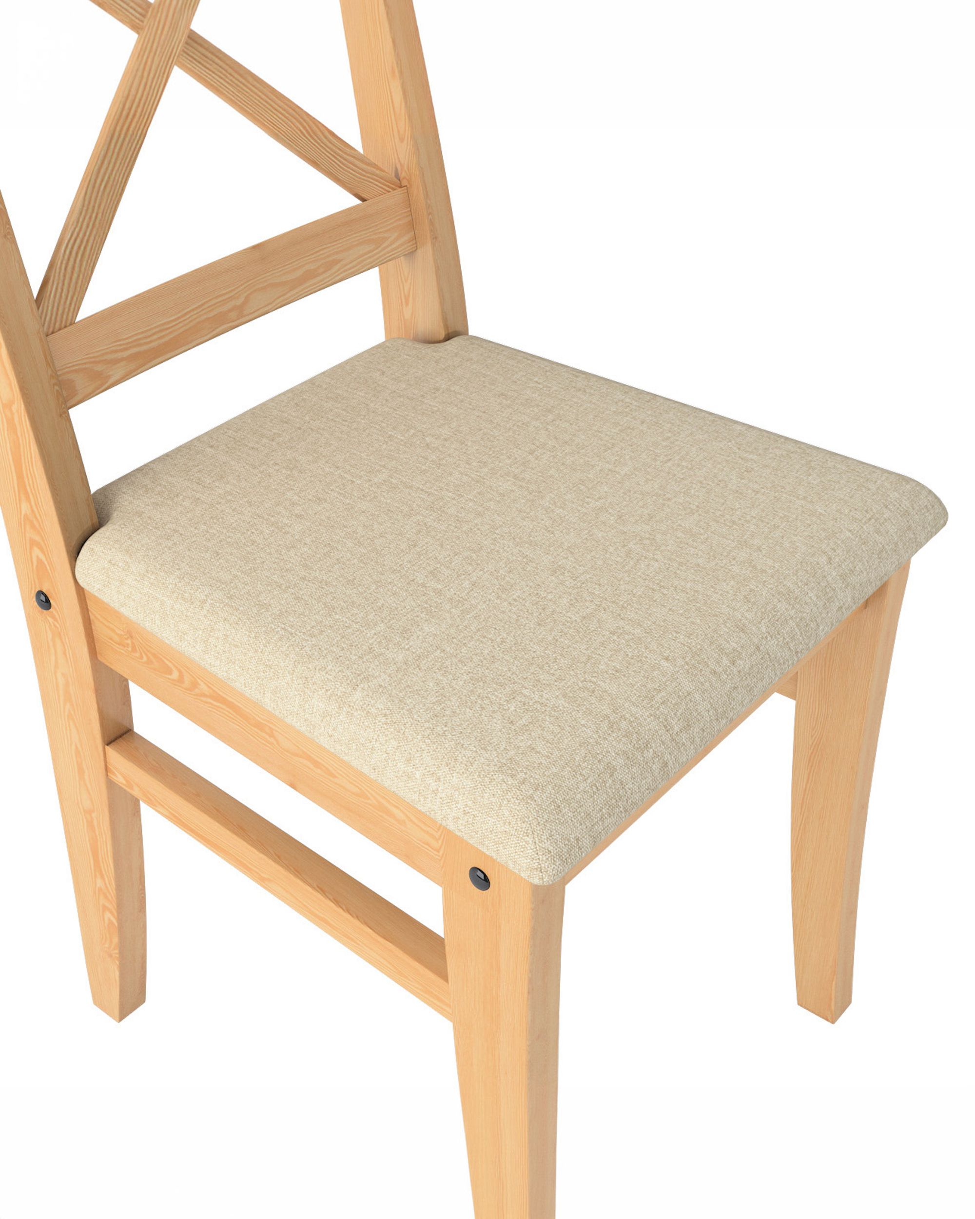 Cover for Ingolf chair with upholstered seat colour beige fabric structured (hover)