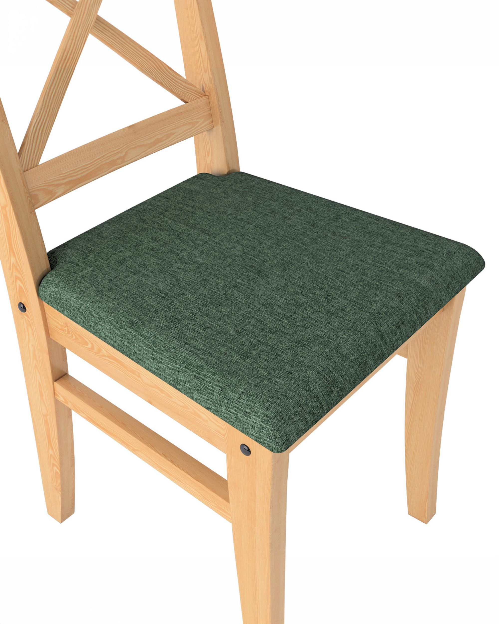 Cover for Ingolf chair with upholstered seat colour green fabric structured (hover)