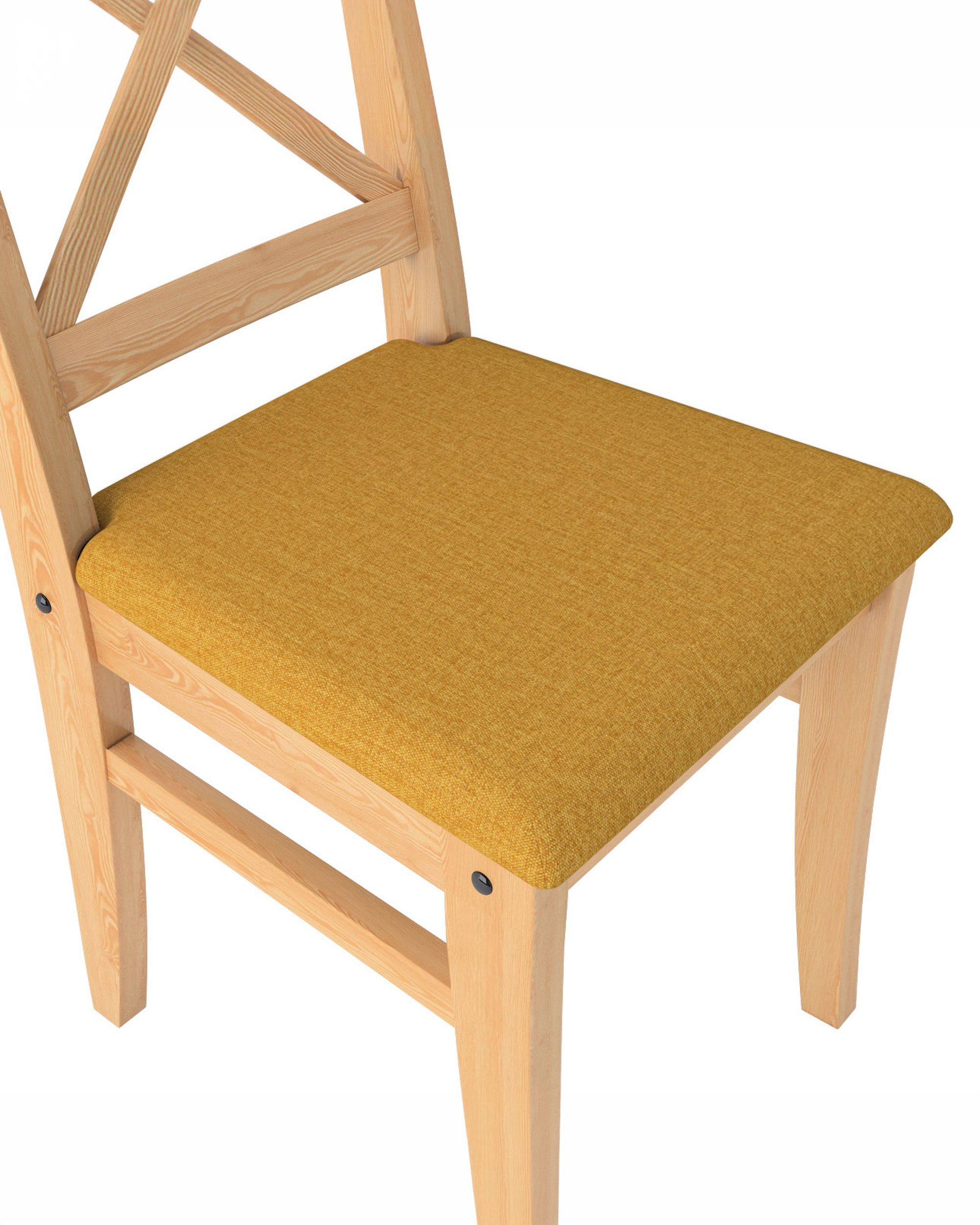 Cover for Ingolf chair with upholstered seat colour yellow fabric structured (hover)