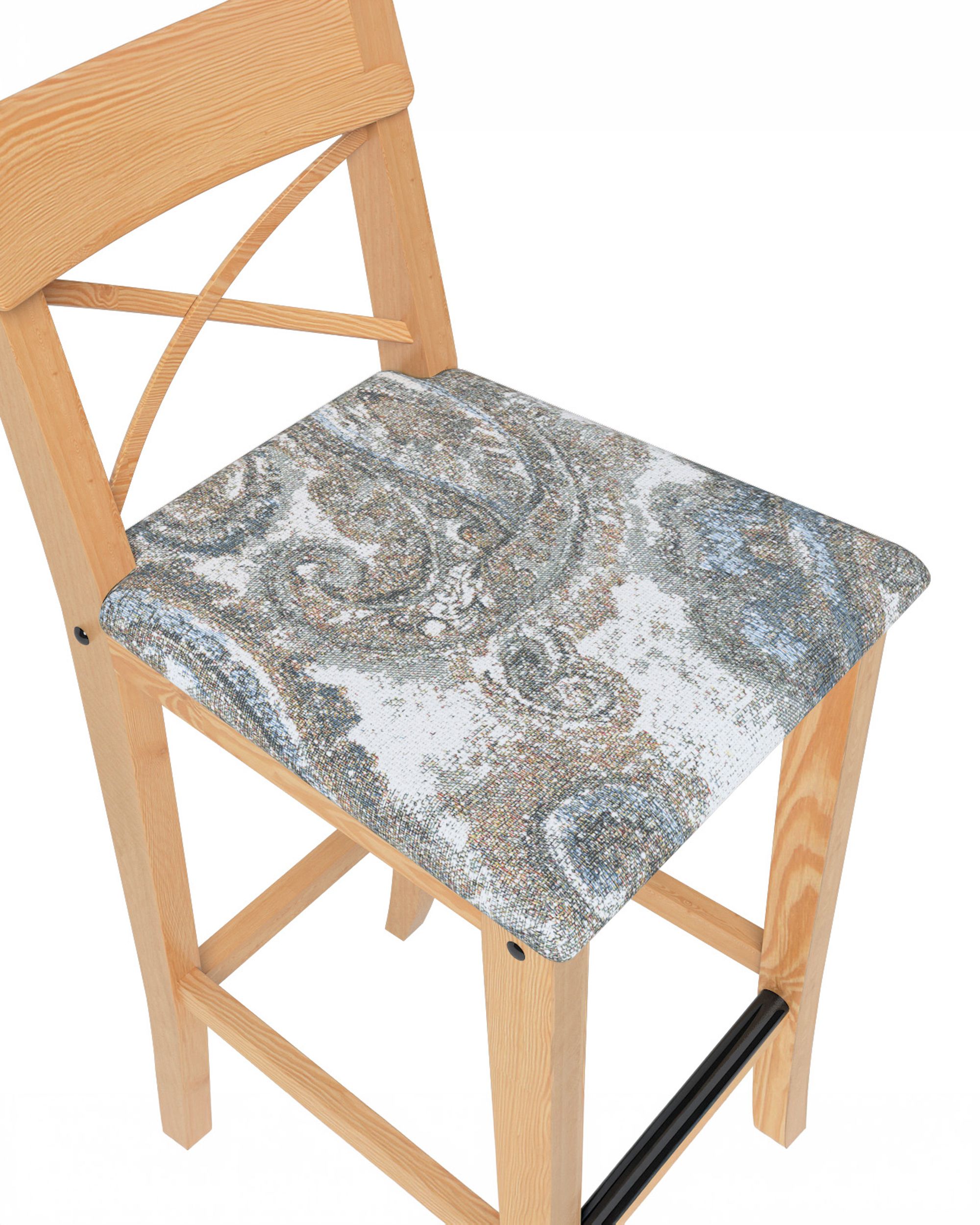 Cover for Ingolf bar chair with upholstered seat colour multicolour fabric structured, patterned (hover)