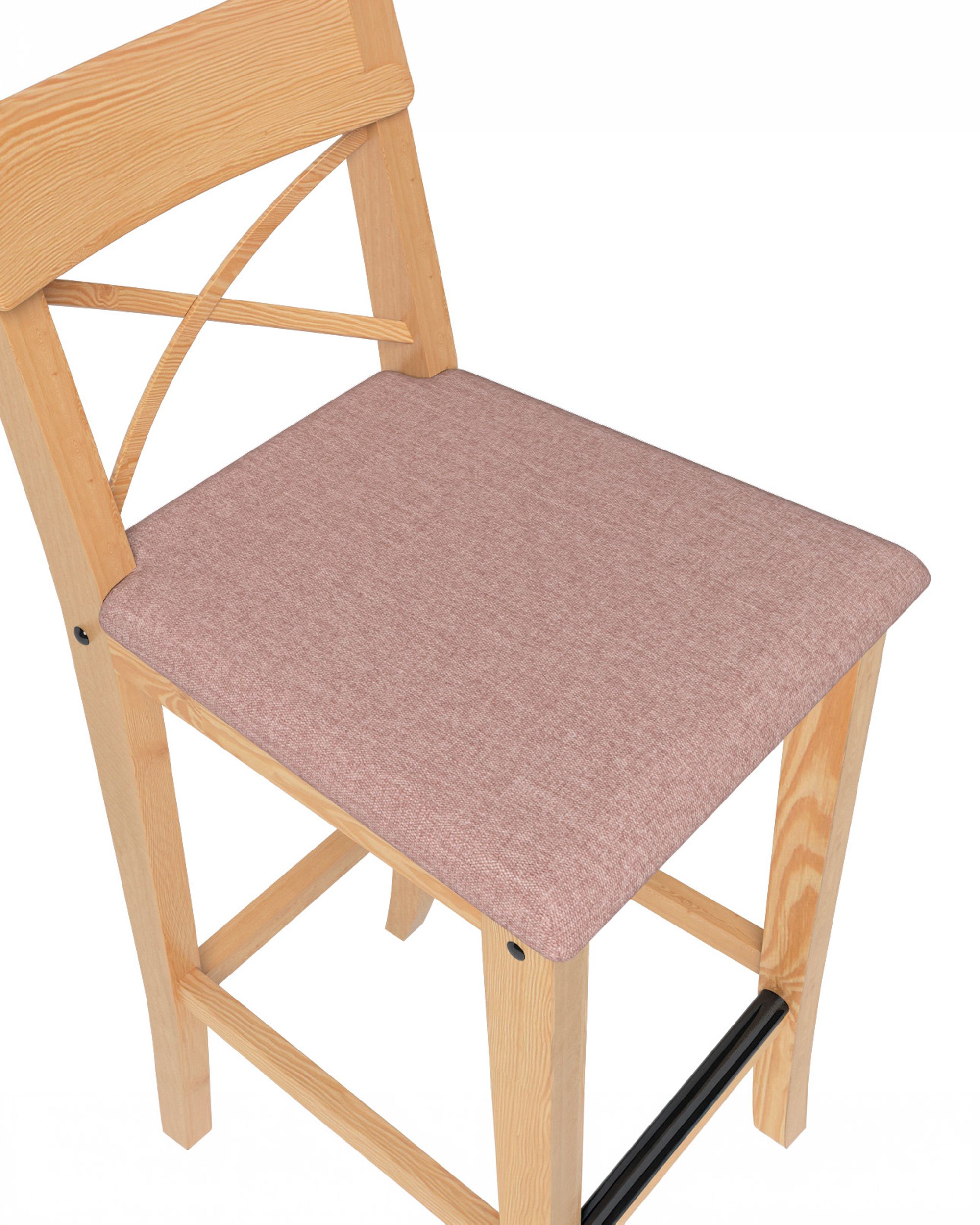 Cover for Ingolf bar chair with upholstered seat colour pink fabric structured (hover)