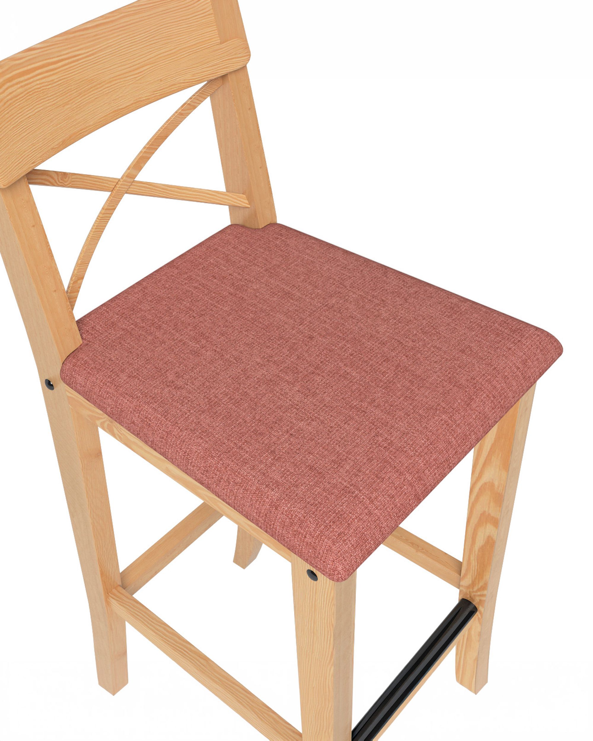 Cover for Ingolf bar chair with upholstered seat colour brown fabric structured (hover)