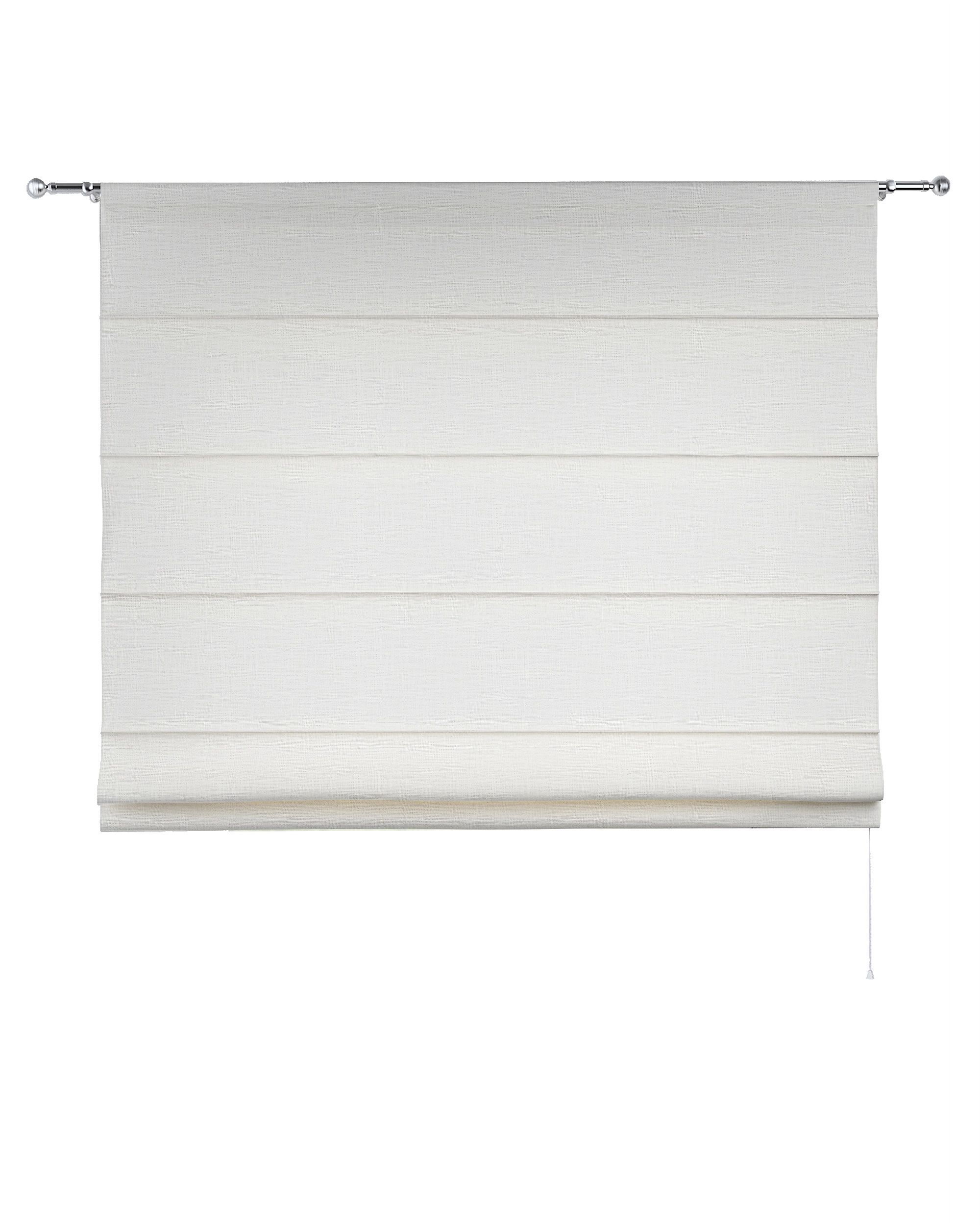 Torino slot Roman blind colour cream fabric structured (hover)