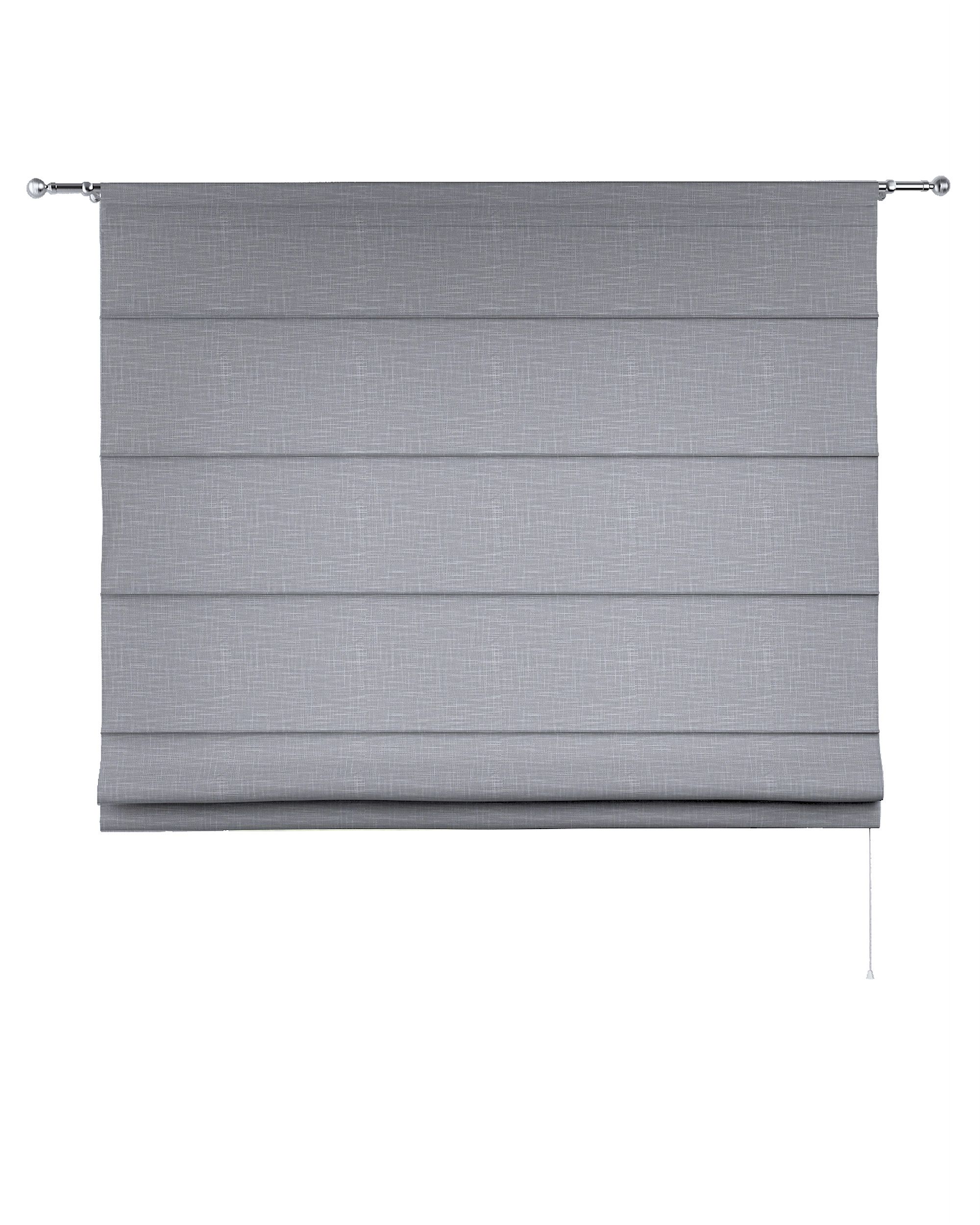 Torino slot Roman blind colour grey fabric structured (hover)