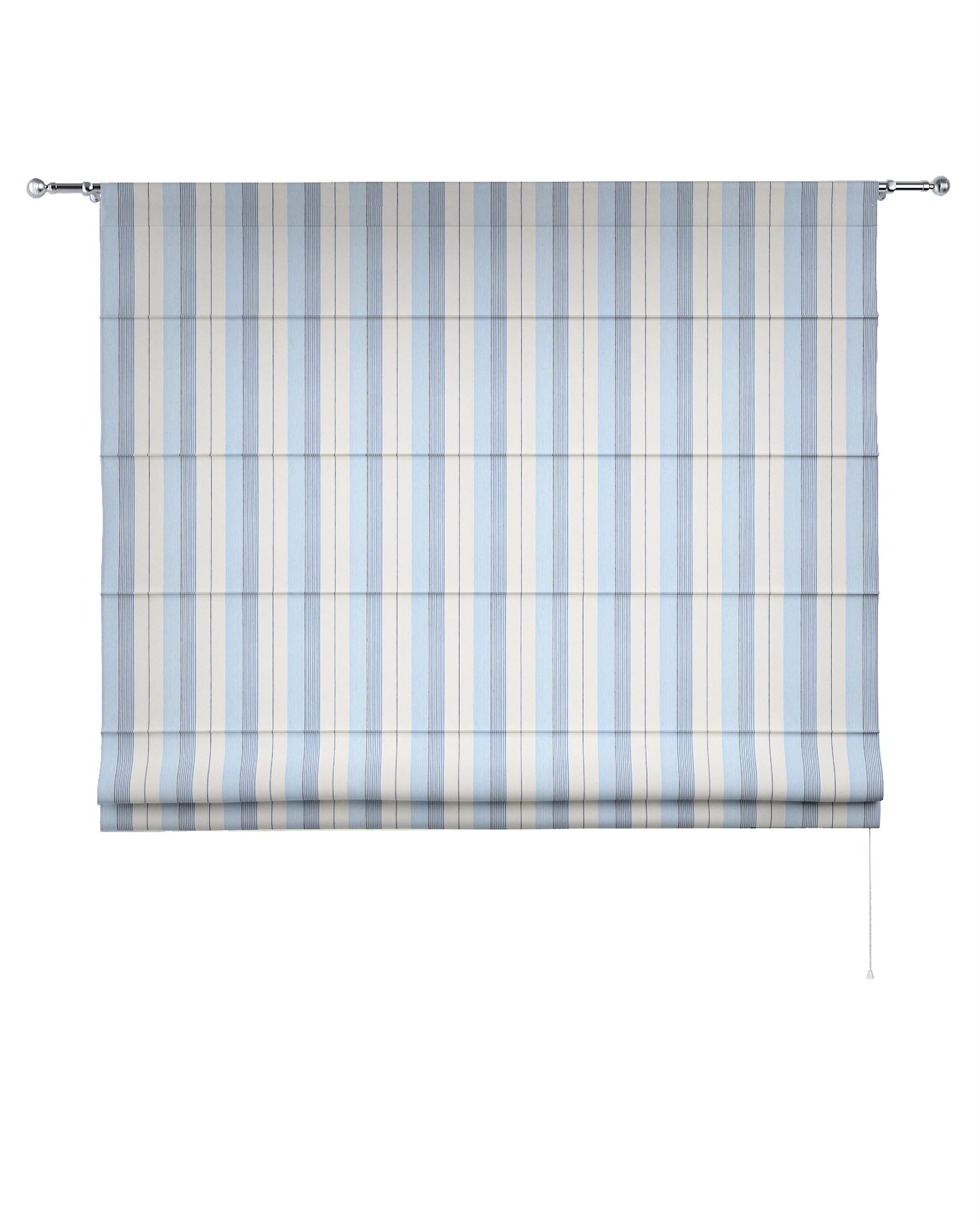 Torino slot Roman blind colour blue fabric structured, patterned (hover)