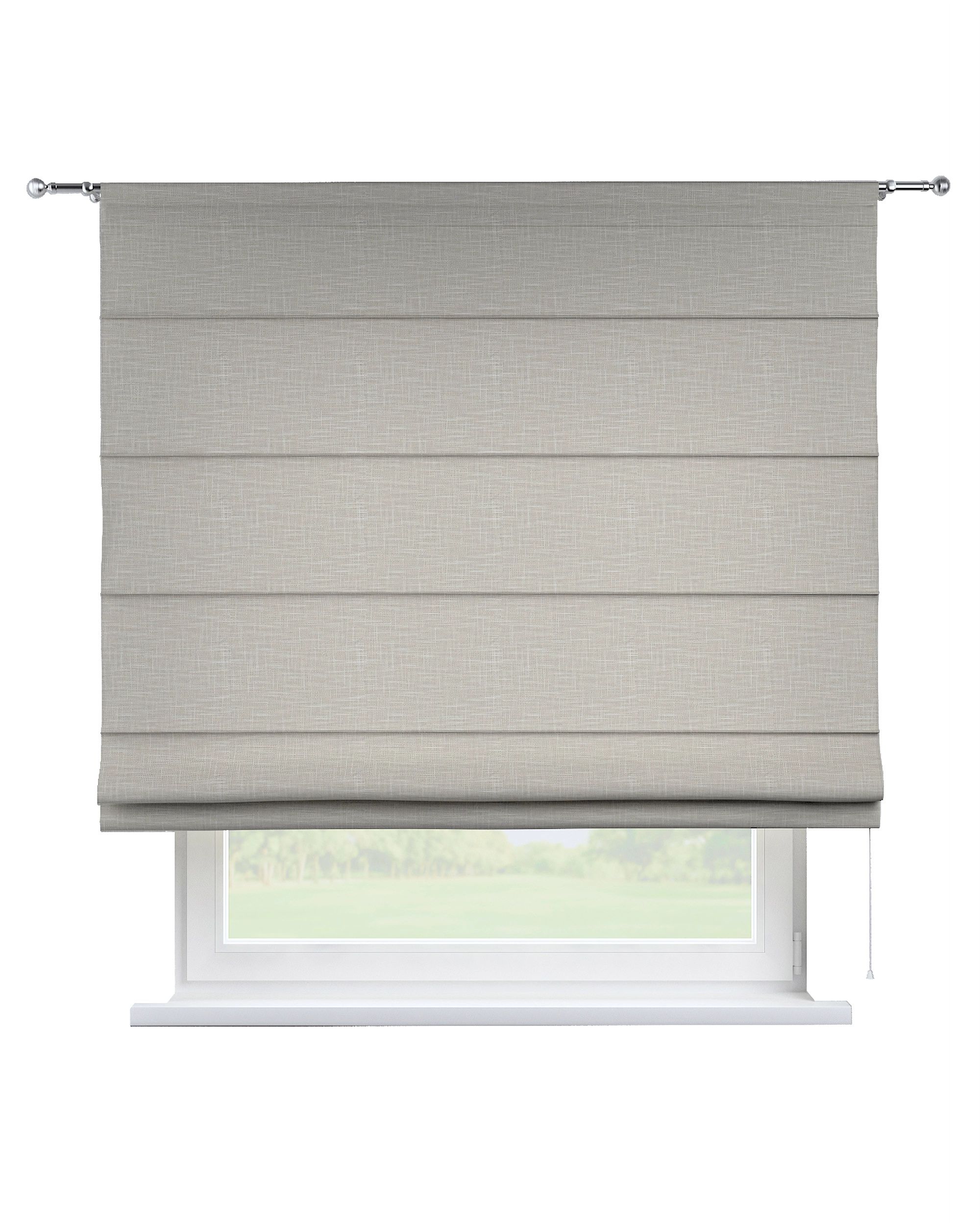Torino slot Roman blind colour beige fabric structured