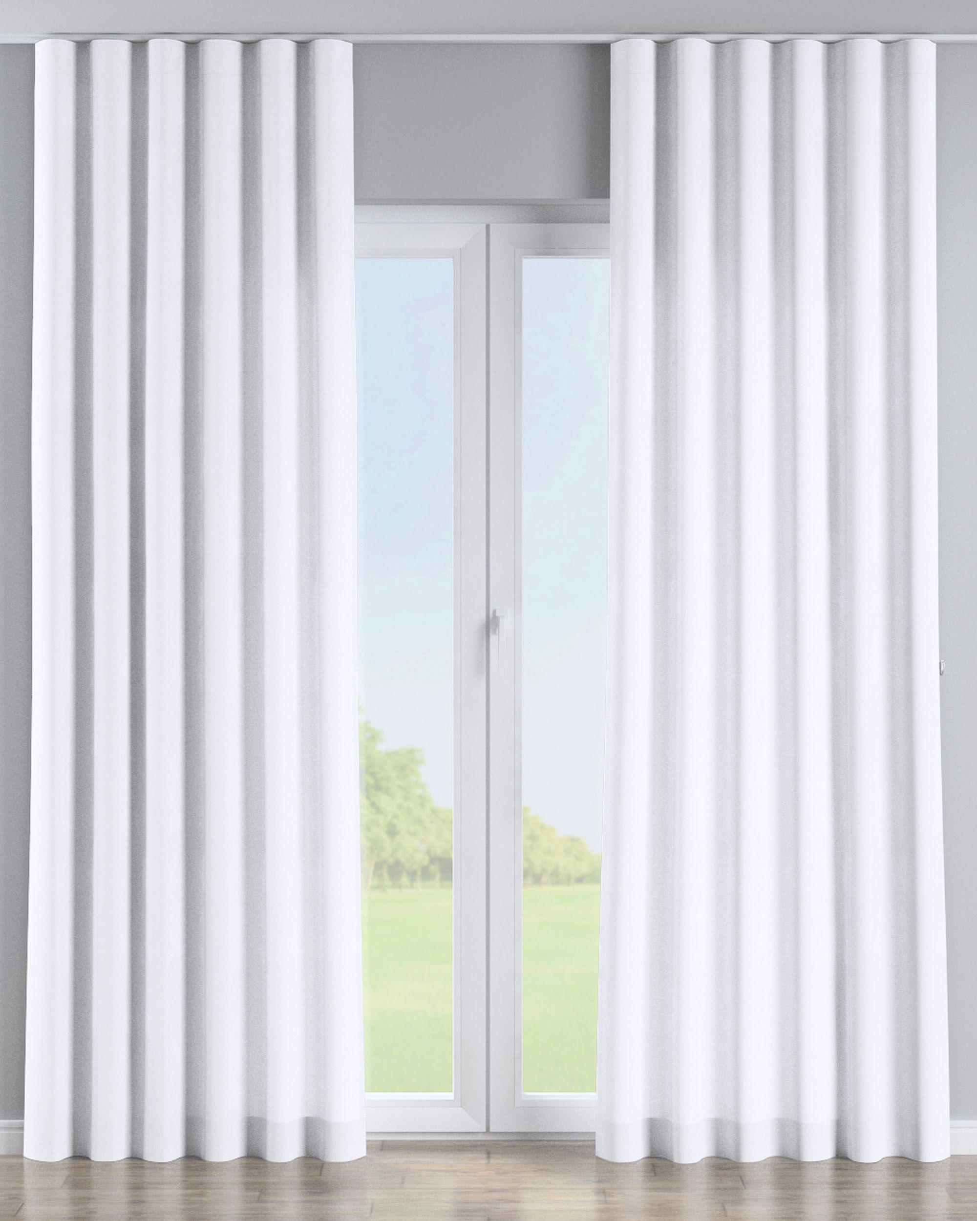 Wave Curtain colour white