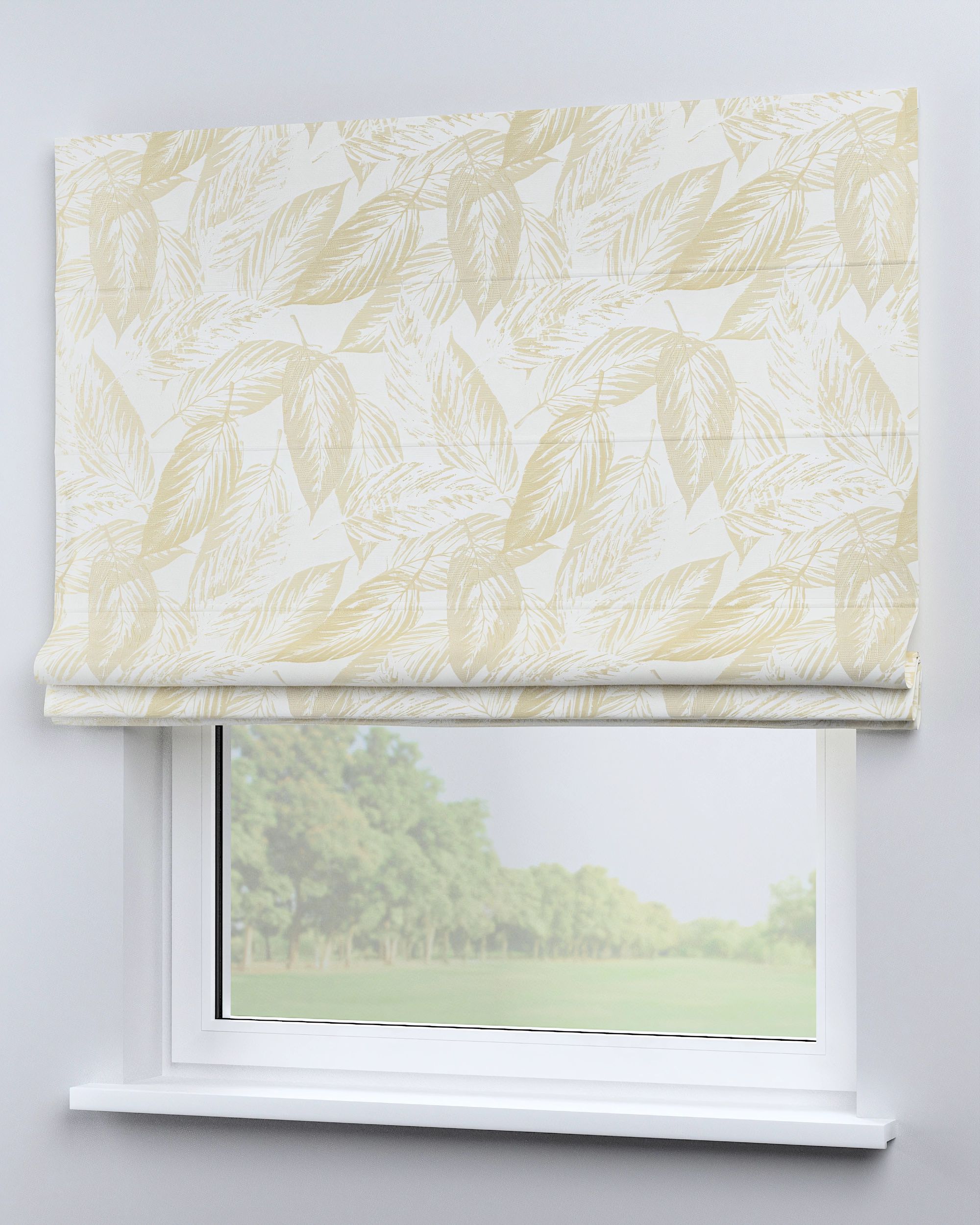 Bari Roman blind colour cream fabric gloss, structured, patterned (hover)