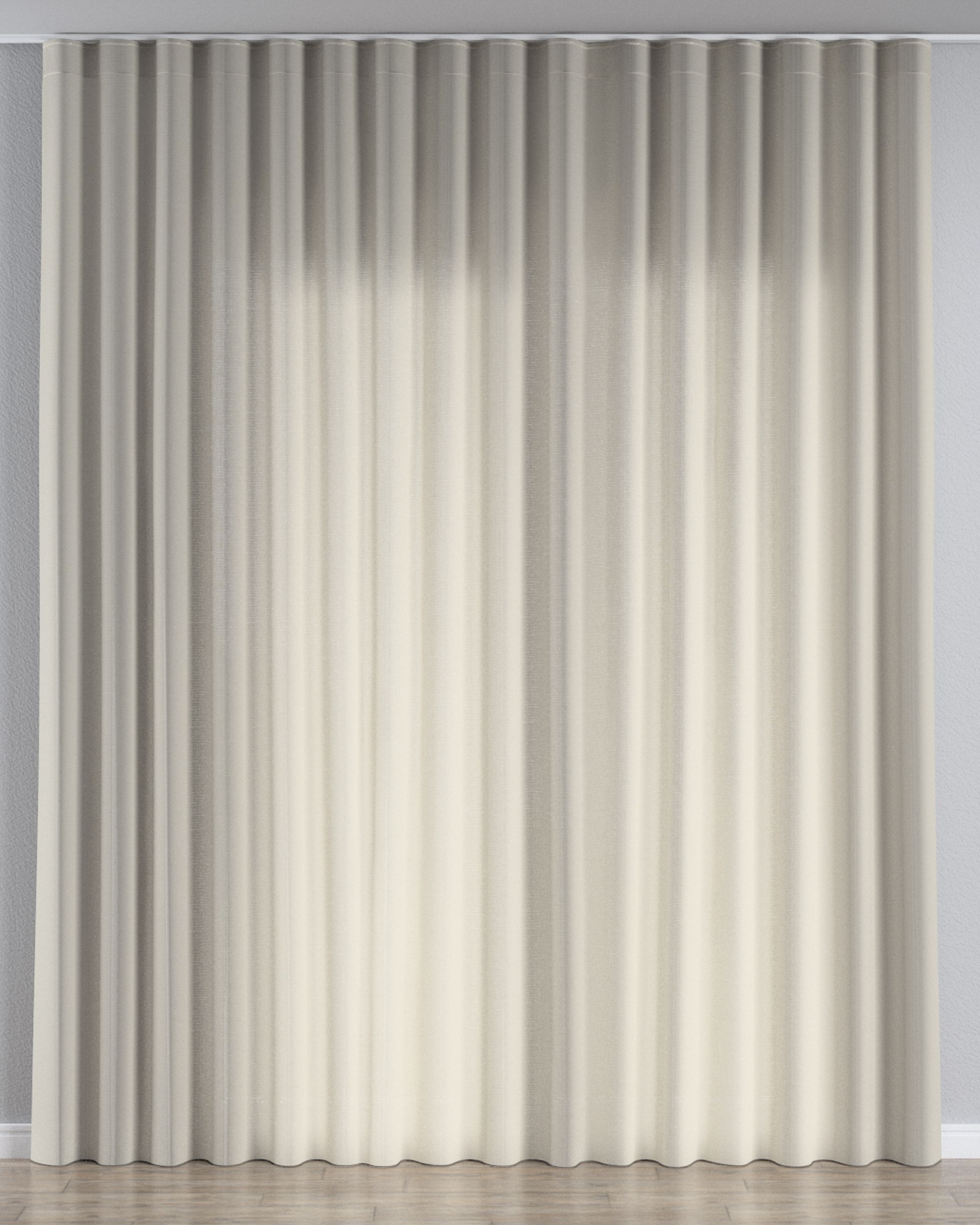 Wave net curtain colour beige fabric semi-sheer, structured