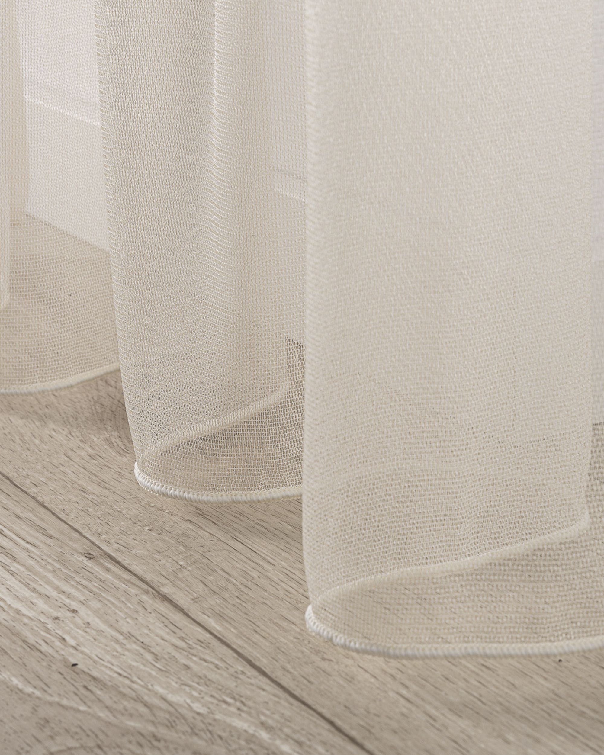 Wave net curtain colour gold fabric semi-sheer, gloss, structured (hover)