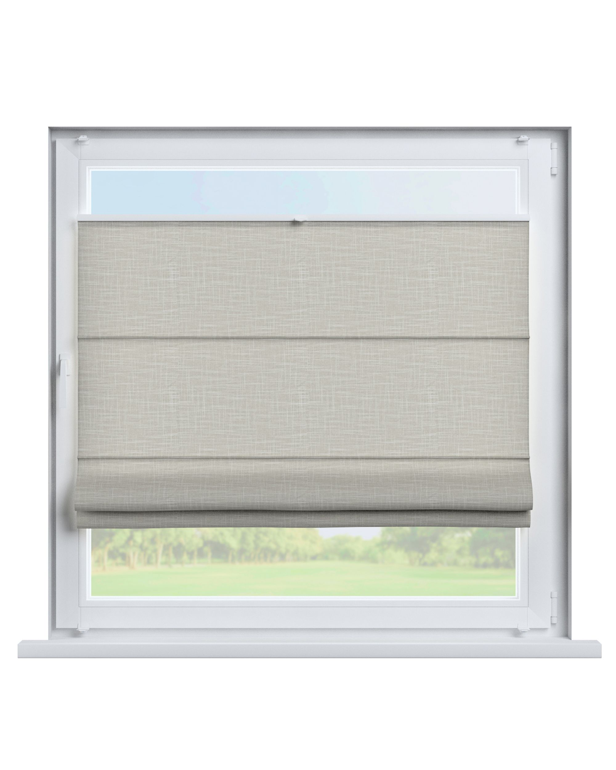 Top Down Bottom Up Roman blind Sicily colour beige fabric structured