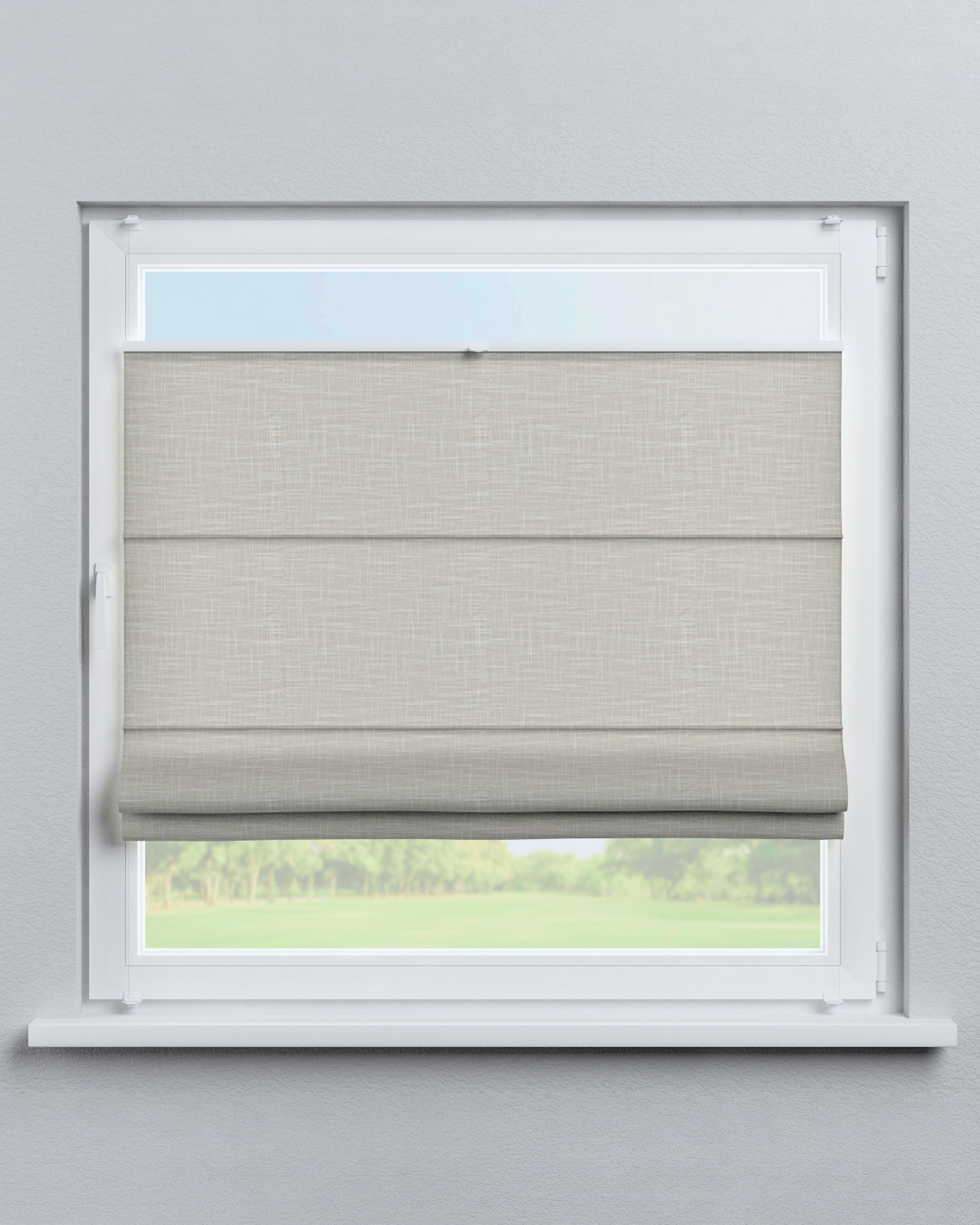Top Down Bottom Up Roman blind Sicily colour beige fabric structured (hover)