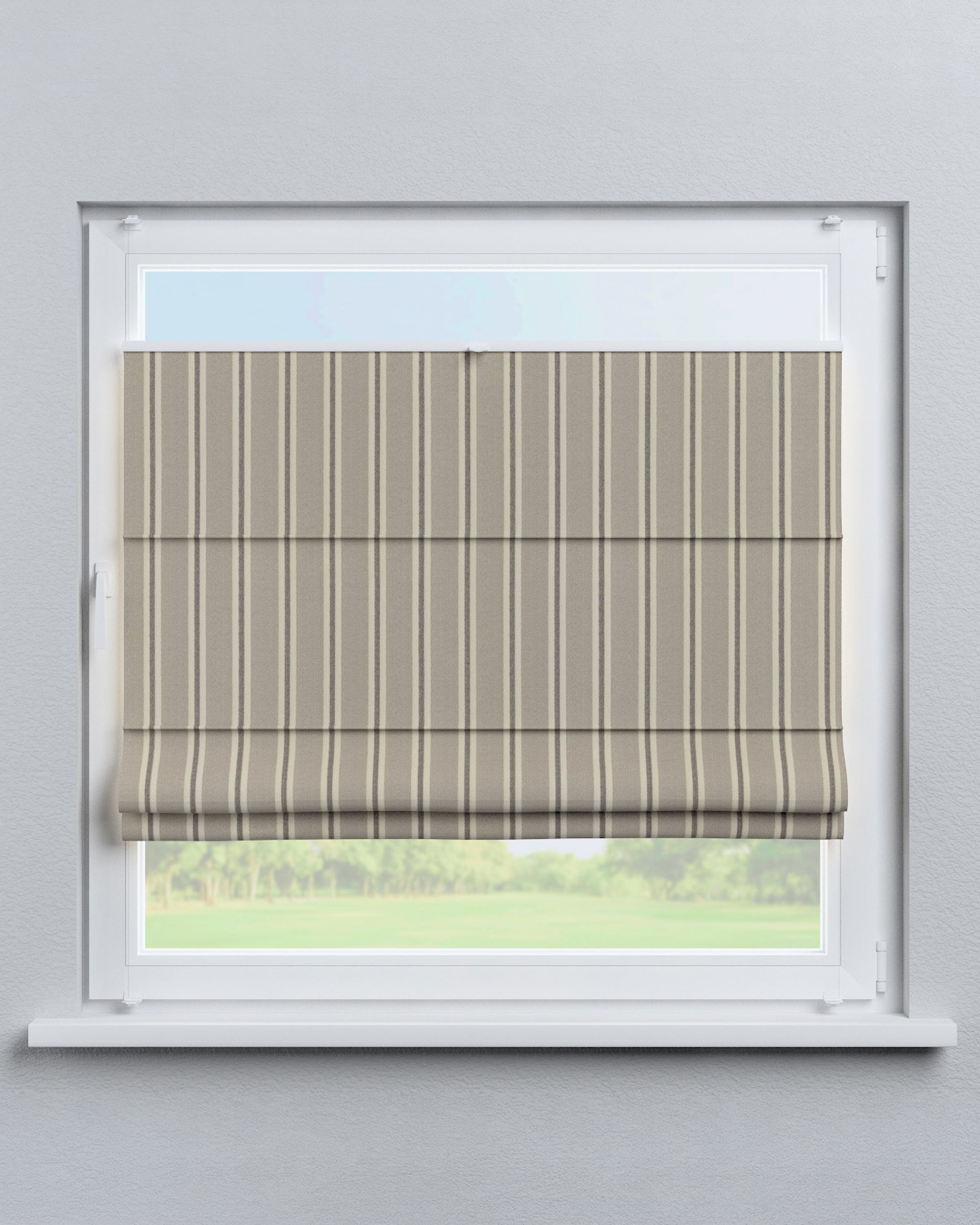 Top Down Bottom Up Roman blind Sicily colour beige fabric structured, patterned (hover)