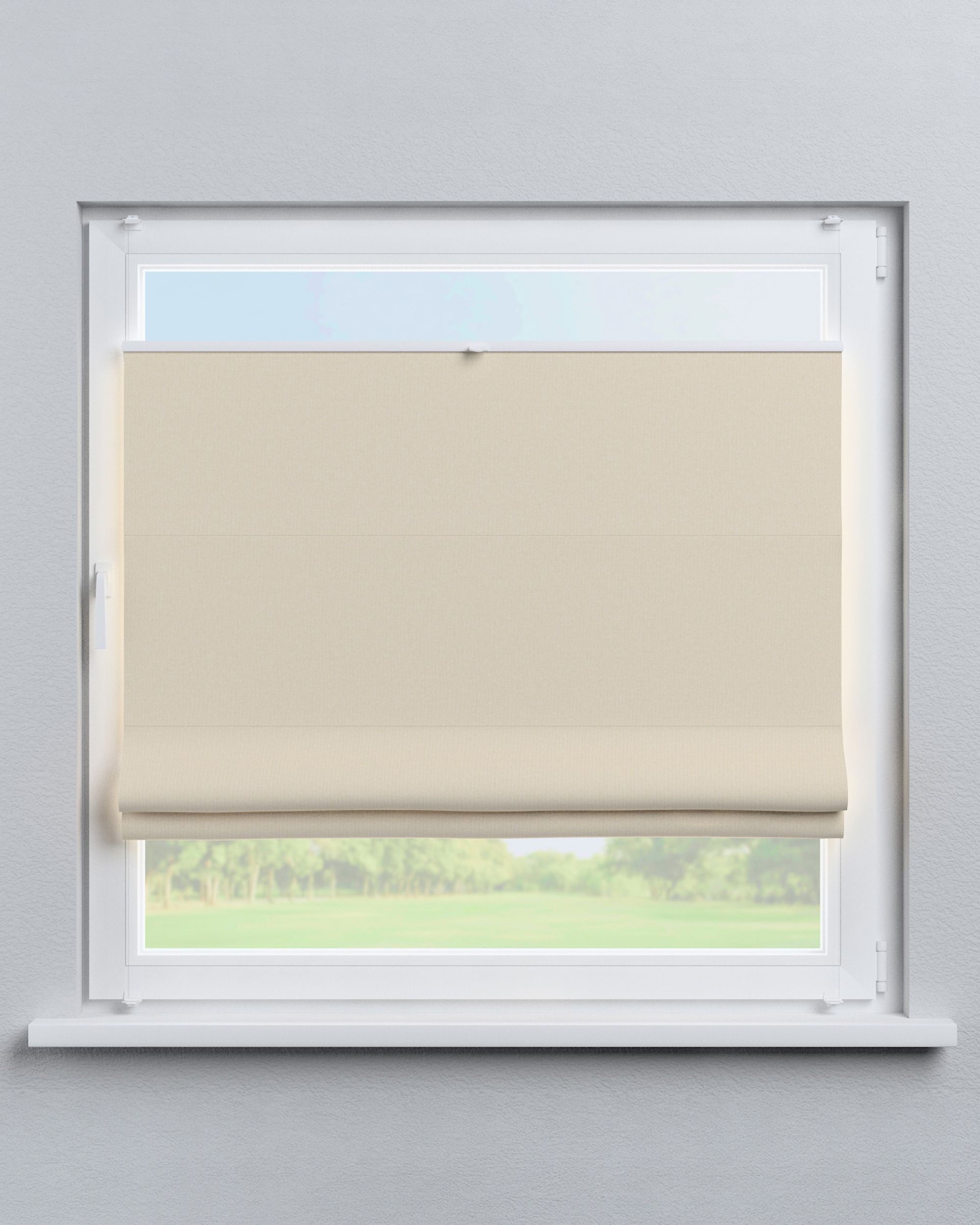 Top Down Bottom Up Roman blind Sicily colour beige fabric blackout (hover)