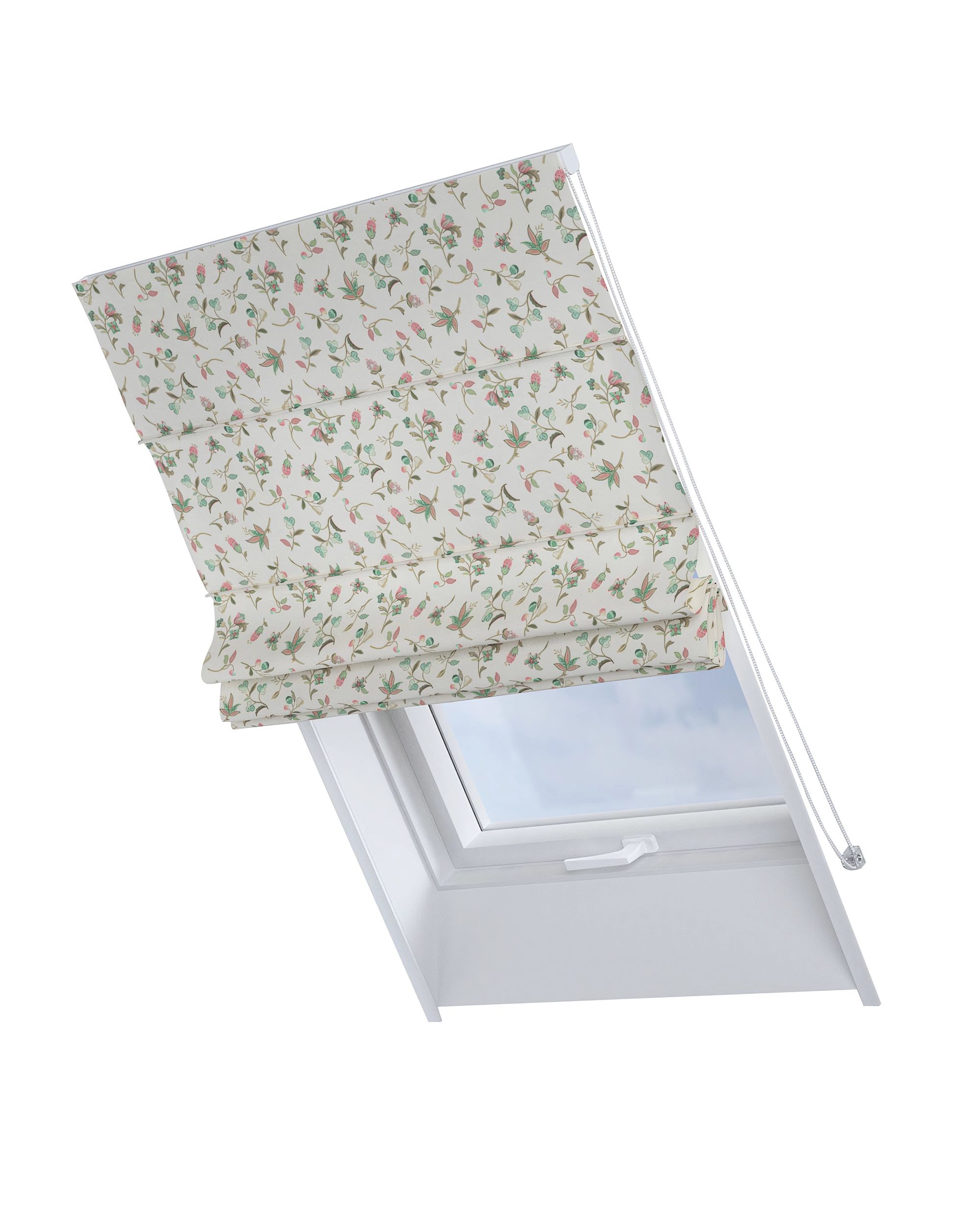 Roman blind for roof window Rimini colour multicolour fabric patterned