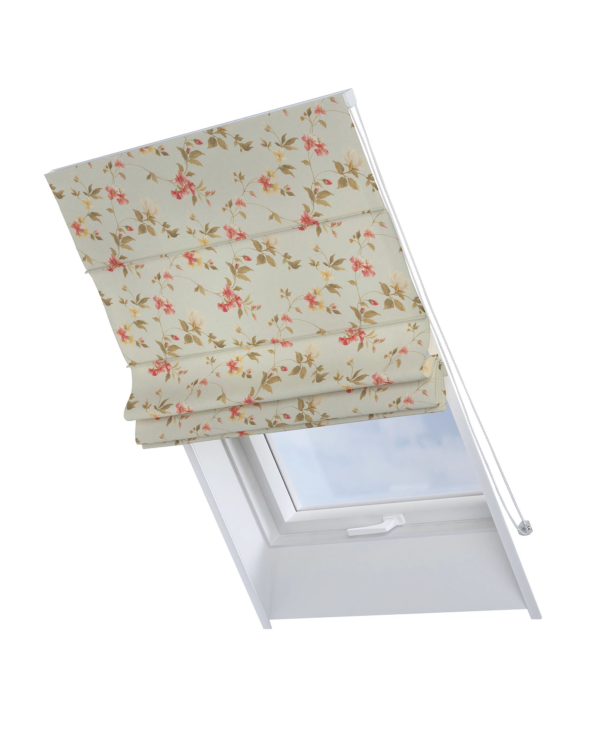 Roman blind for roof window Rimini colour multicolour fabric patterned