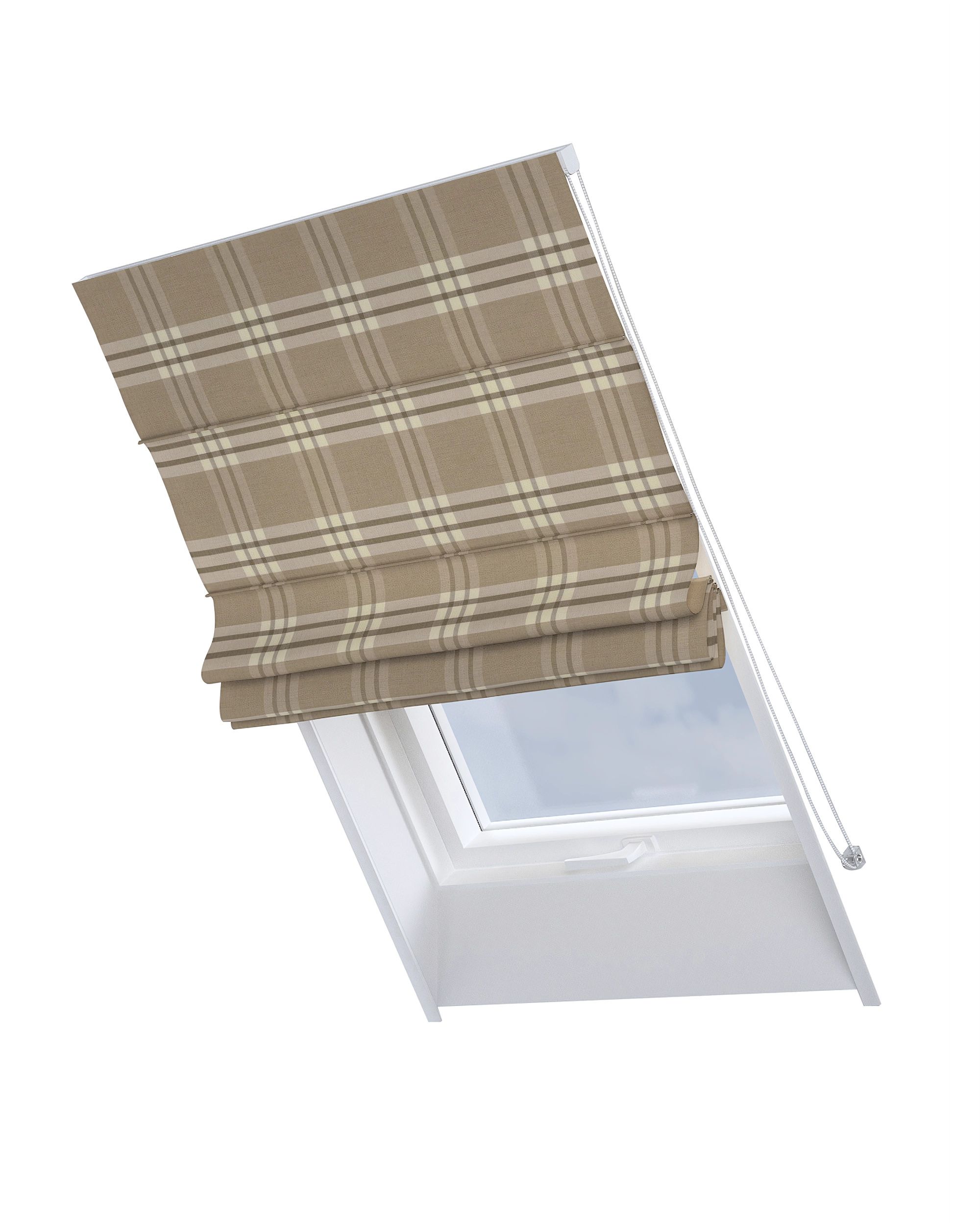 Roman blind for roof window Rimini colour beige