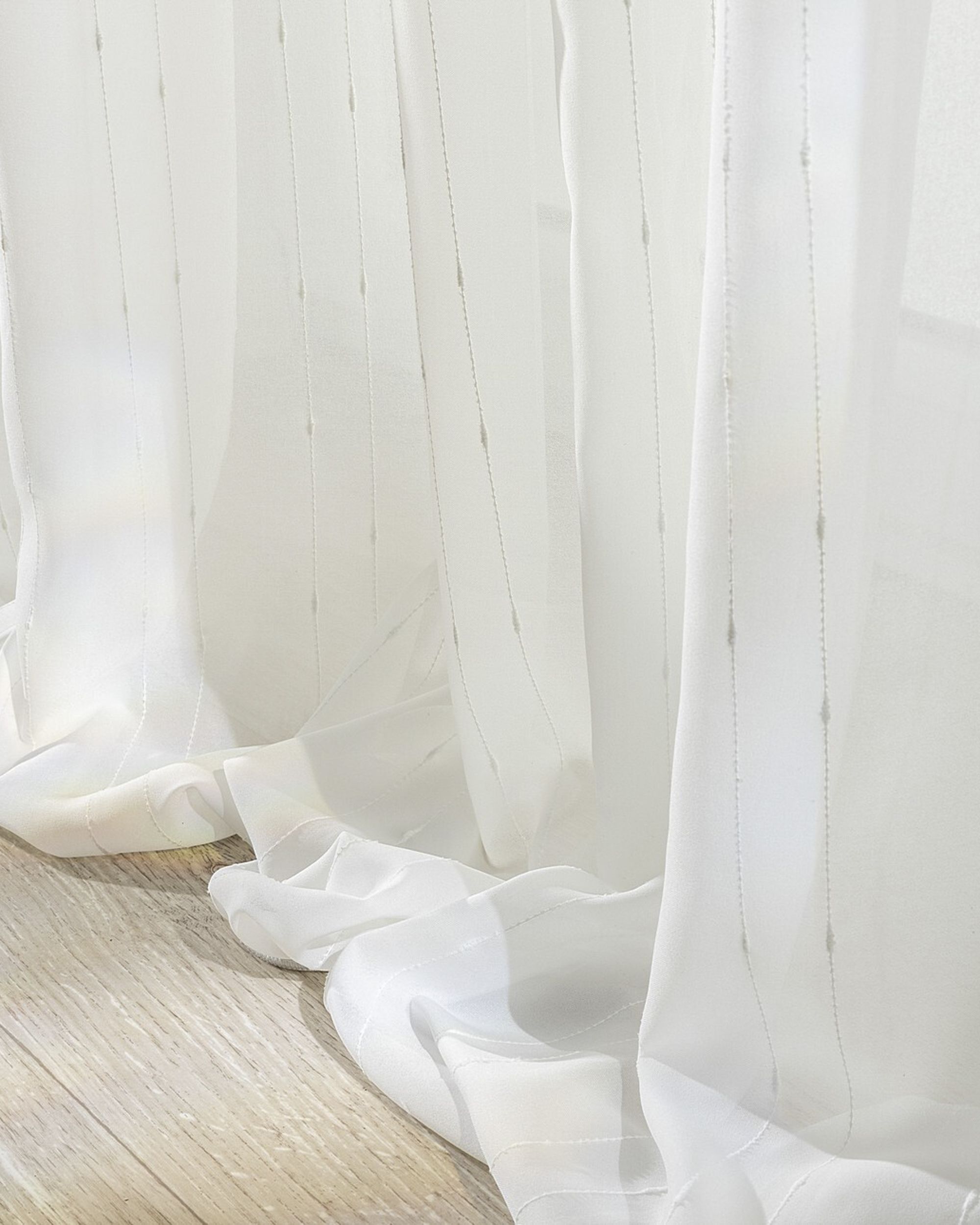 Single pinch pleat curtain colour cream fabric semi-sheer, structured, patterned