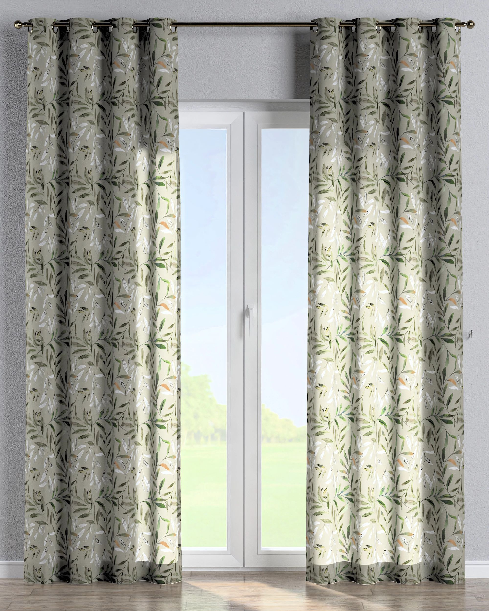 Eyelet curtain colour multicolour fabric patterned