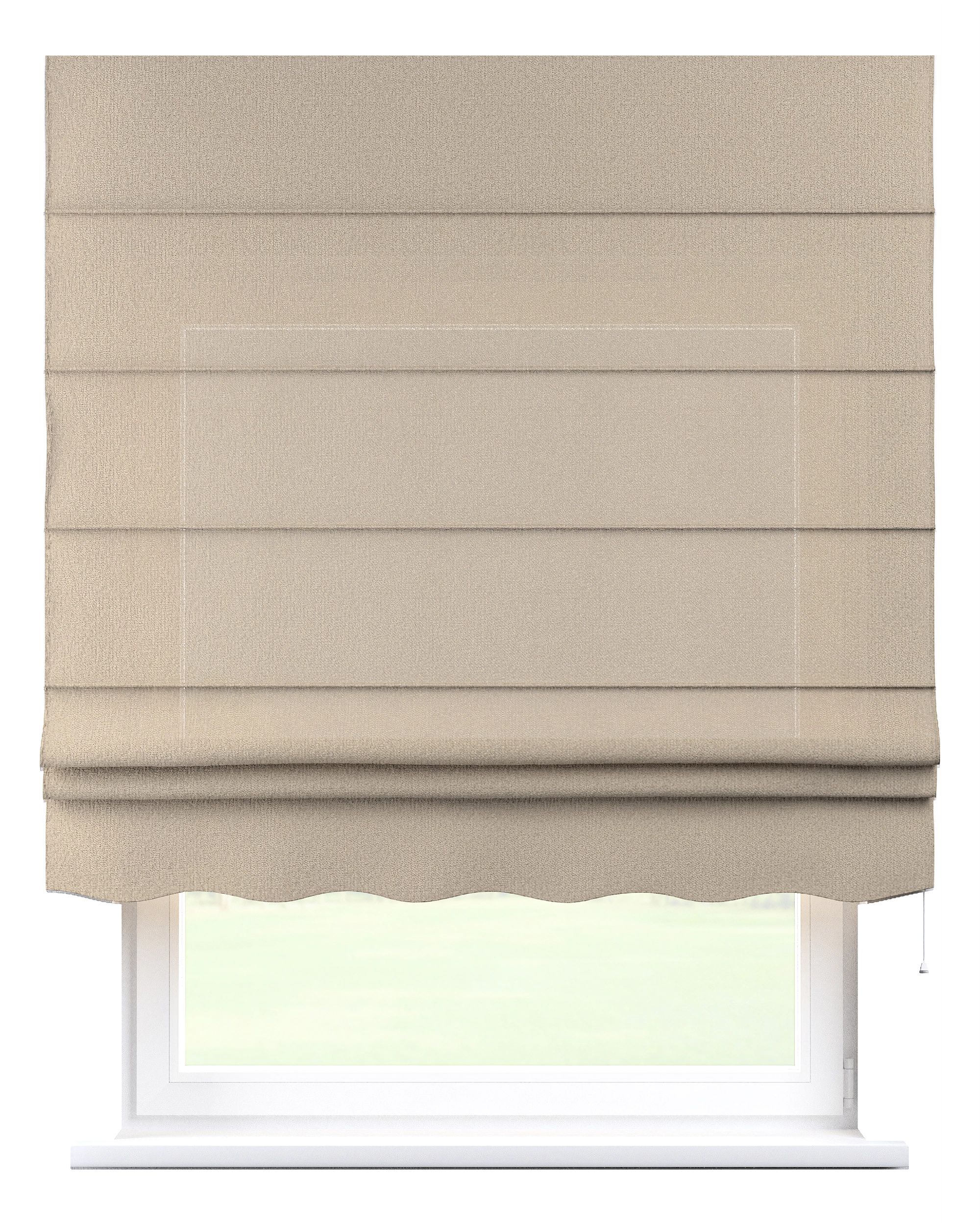 Florence Roman blind colour beige fabric structured