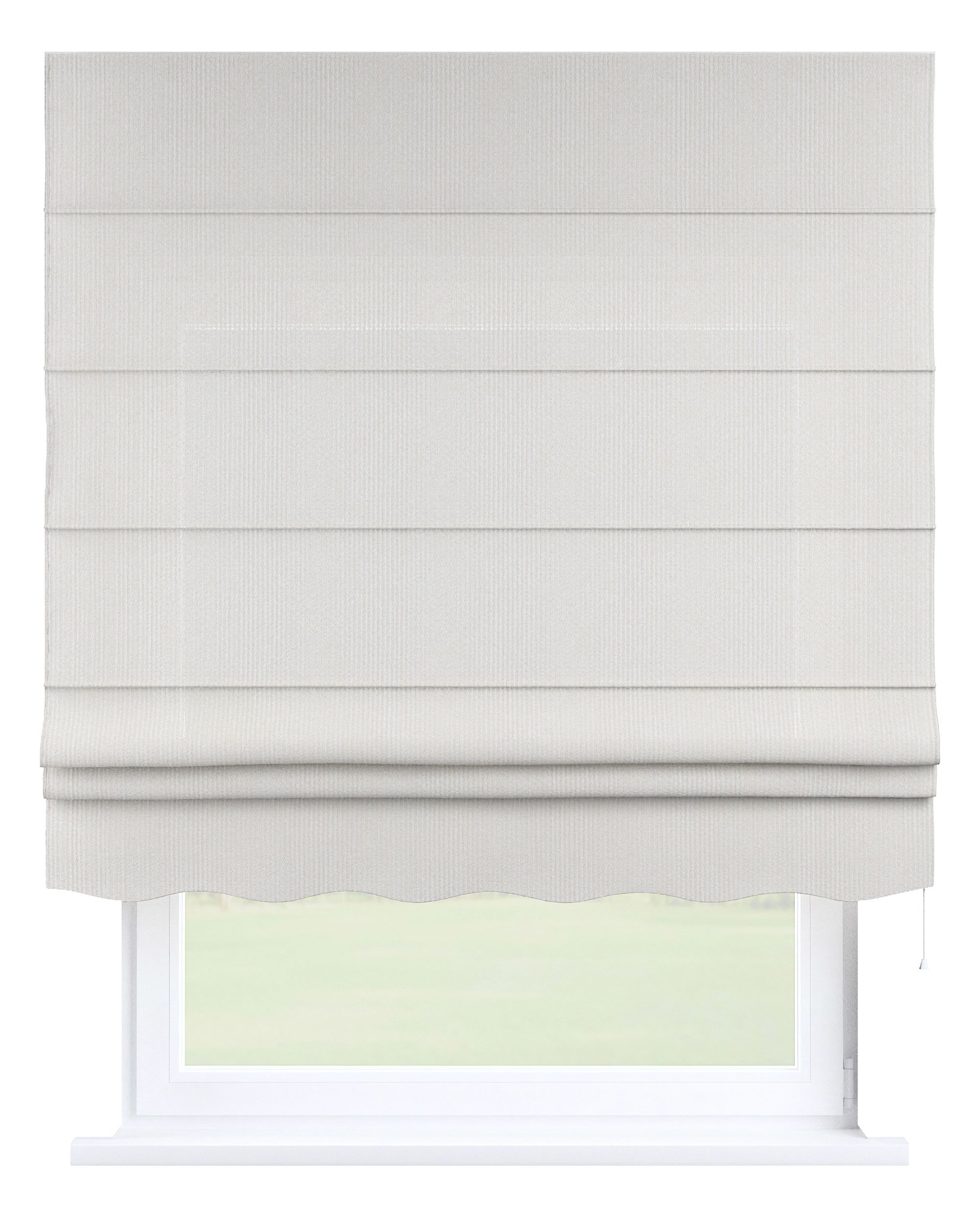 Florence Roman blind colour white fabric structured