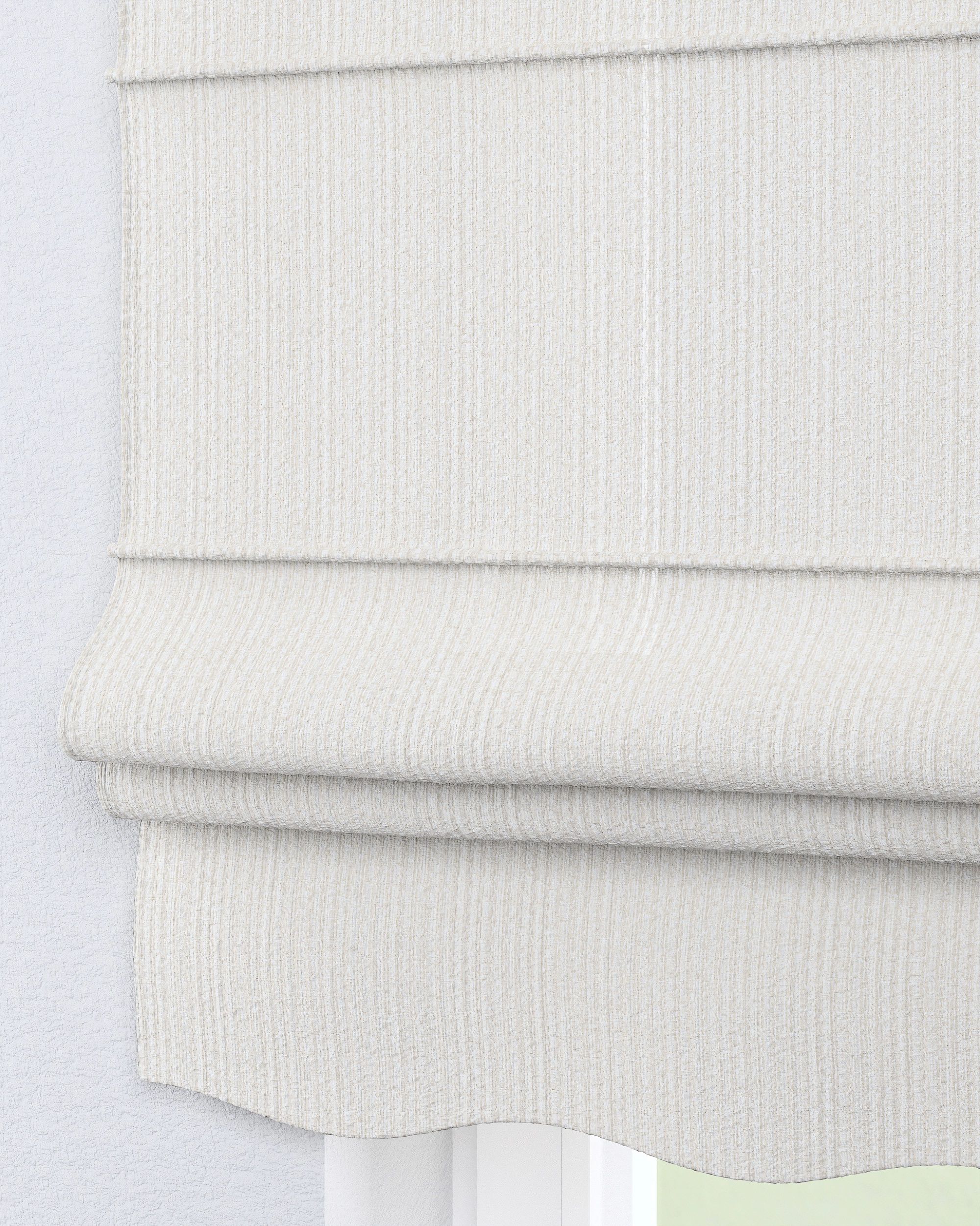 Florence Roman blind colour white fabric structured (hover)