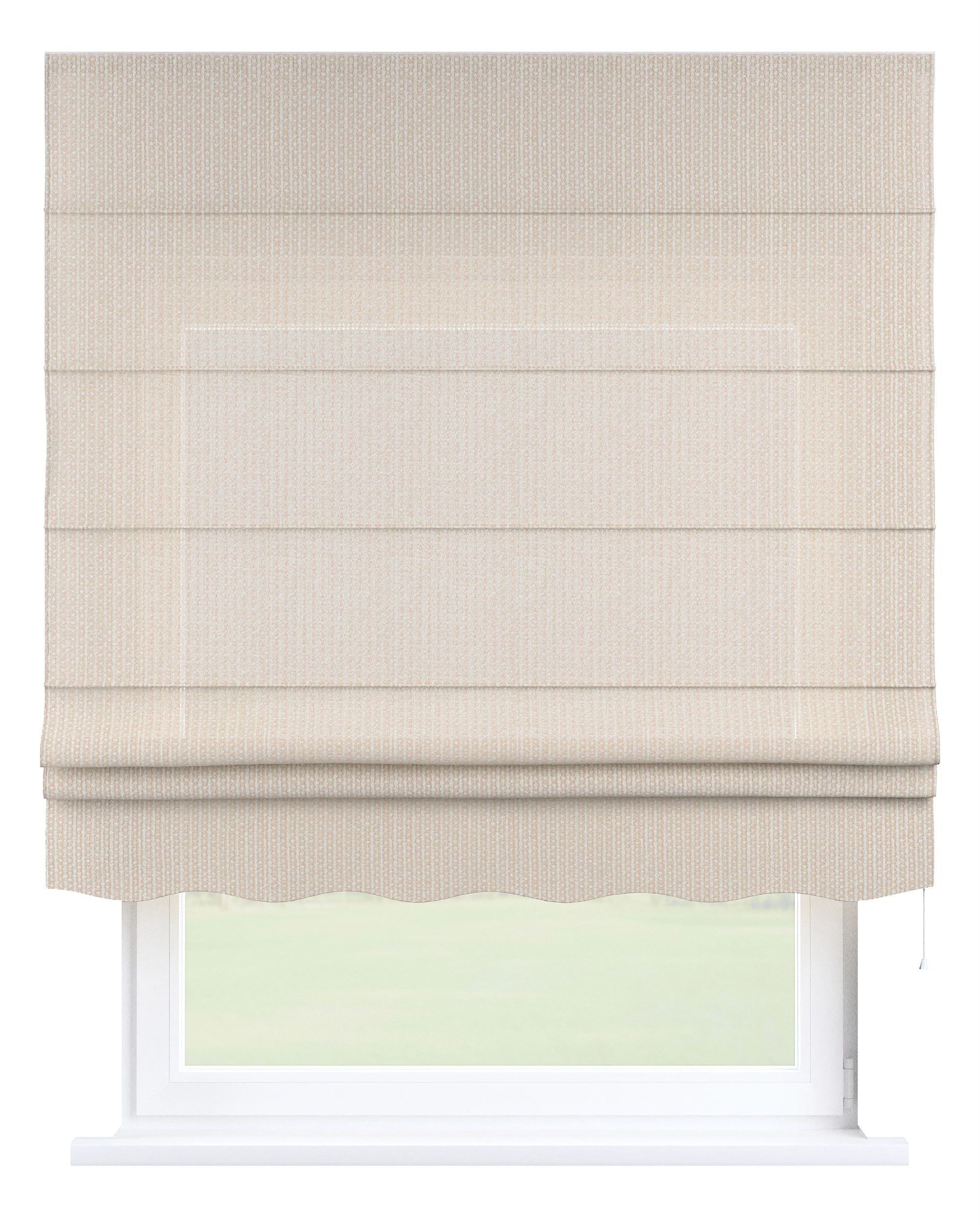 Florence Roman blind colour cream fabric structured