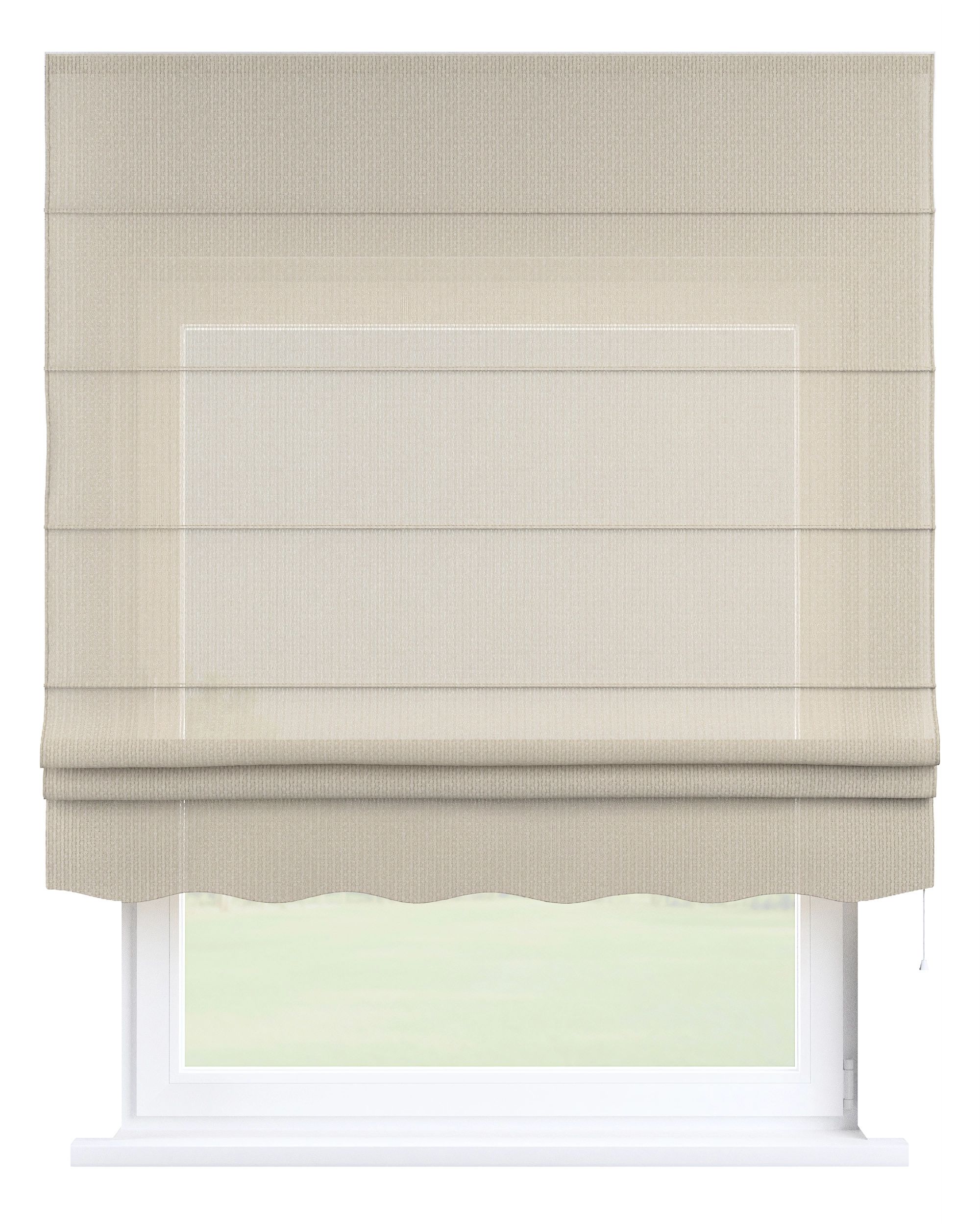 Florence Roman blind colour beige fabric structured