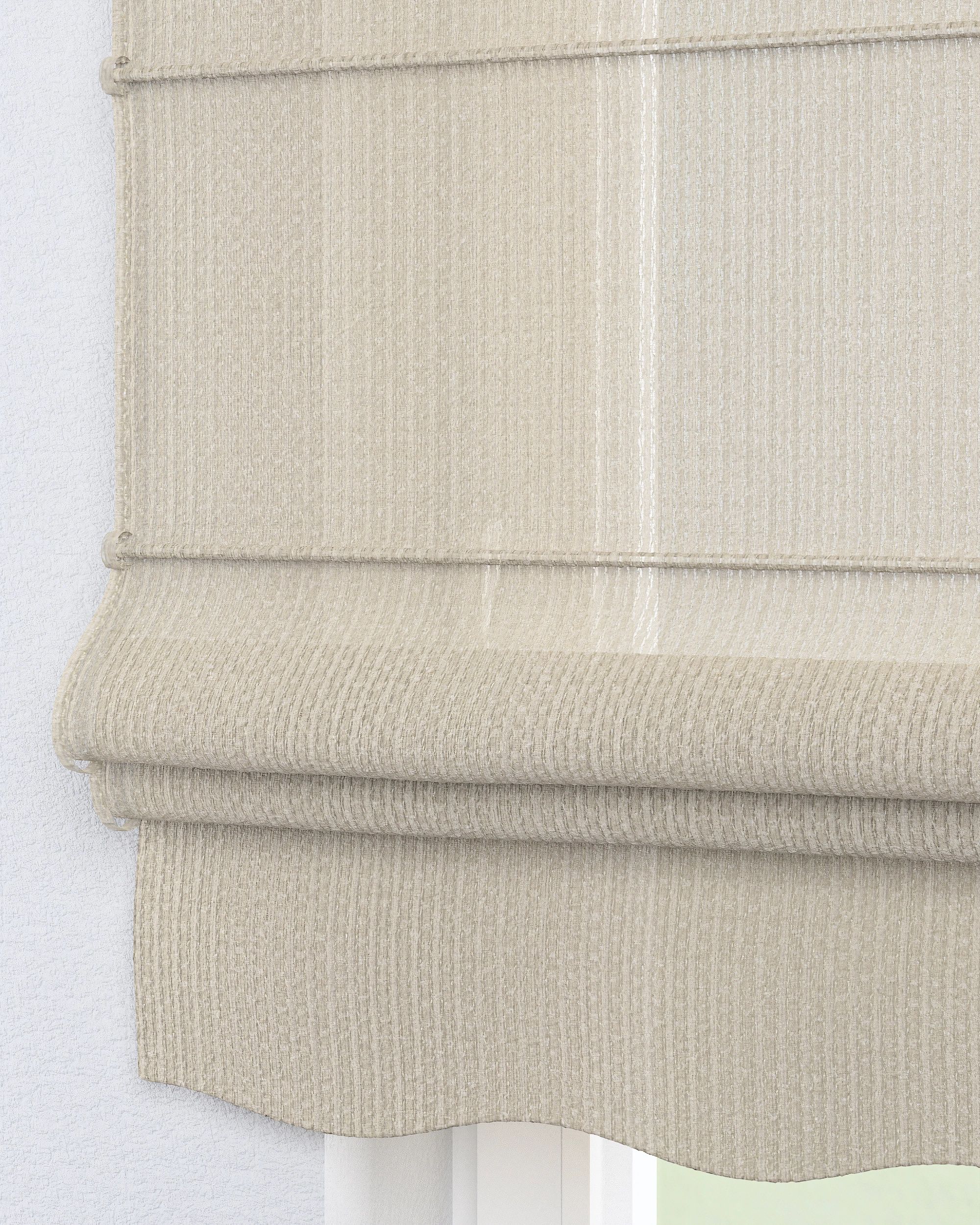 Florence Roman blind colour beige fabric structured (hover)