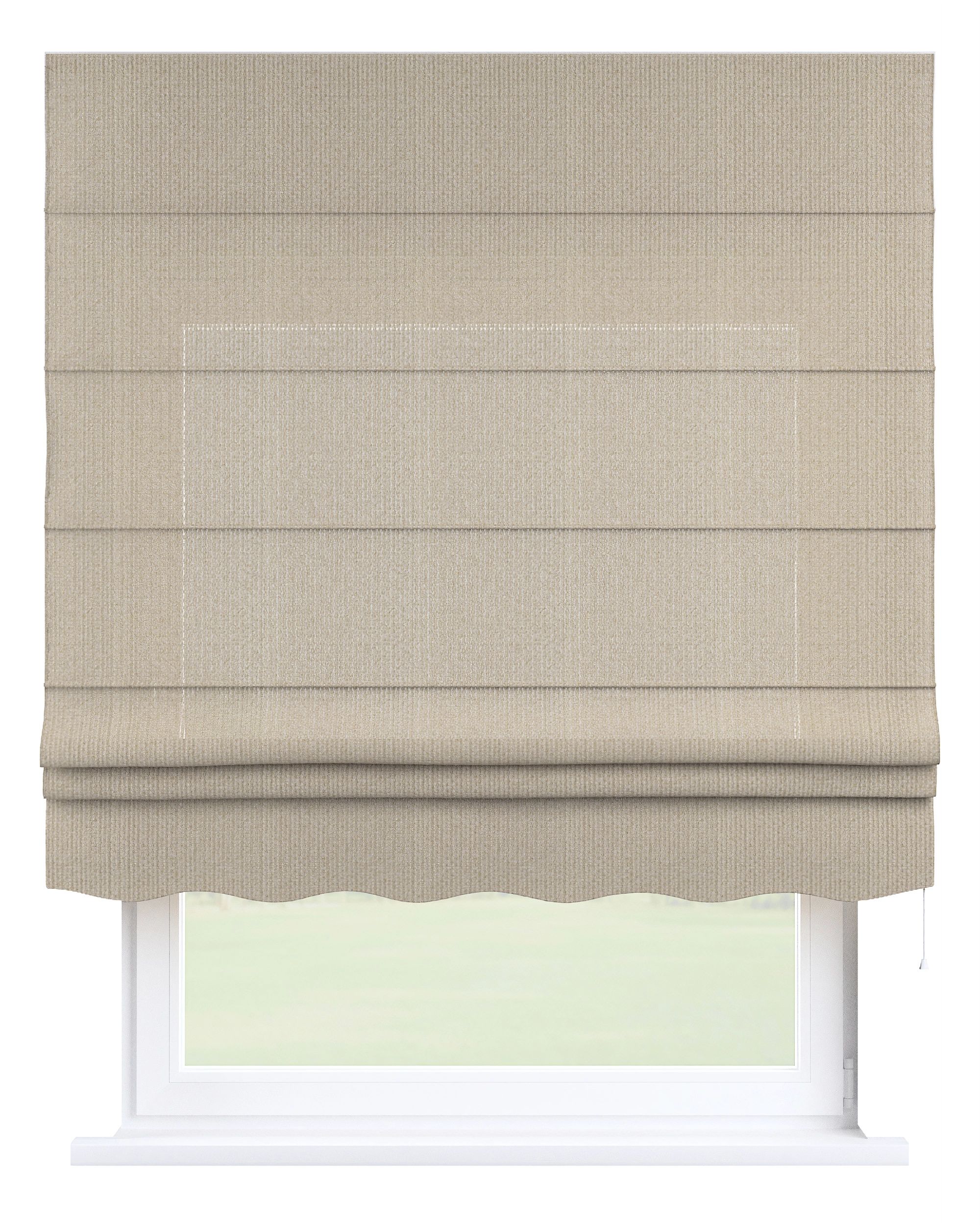 Florence Roman blind colour beige fabric structured