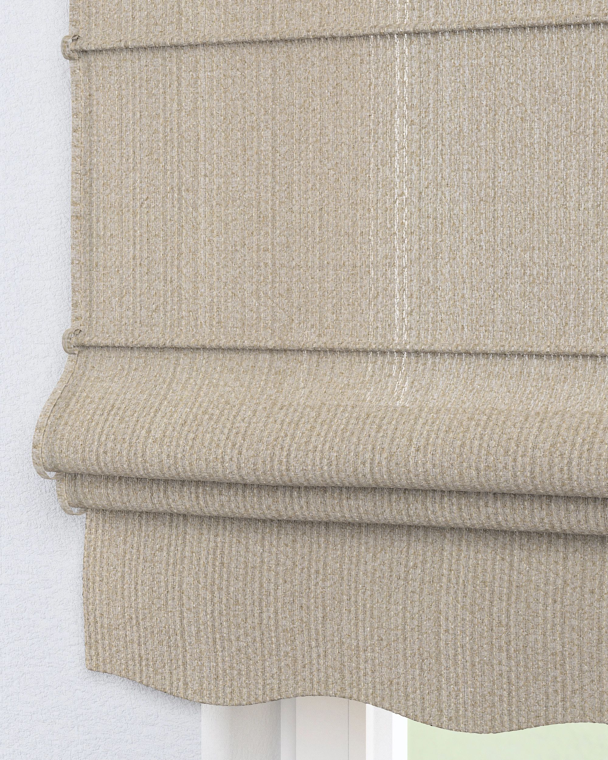 Florence Roman blind colour beige fabric structured (hover)