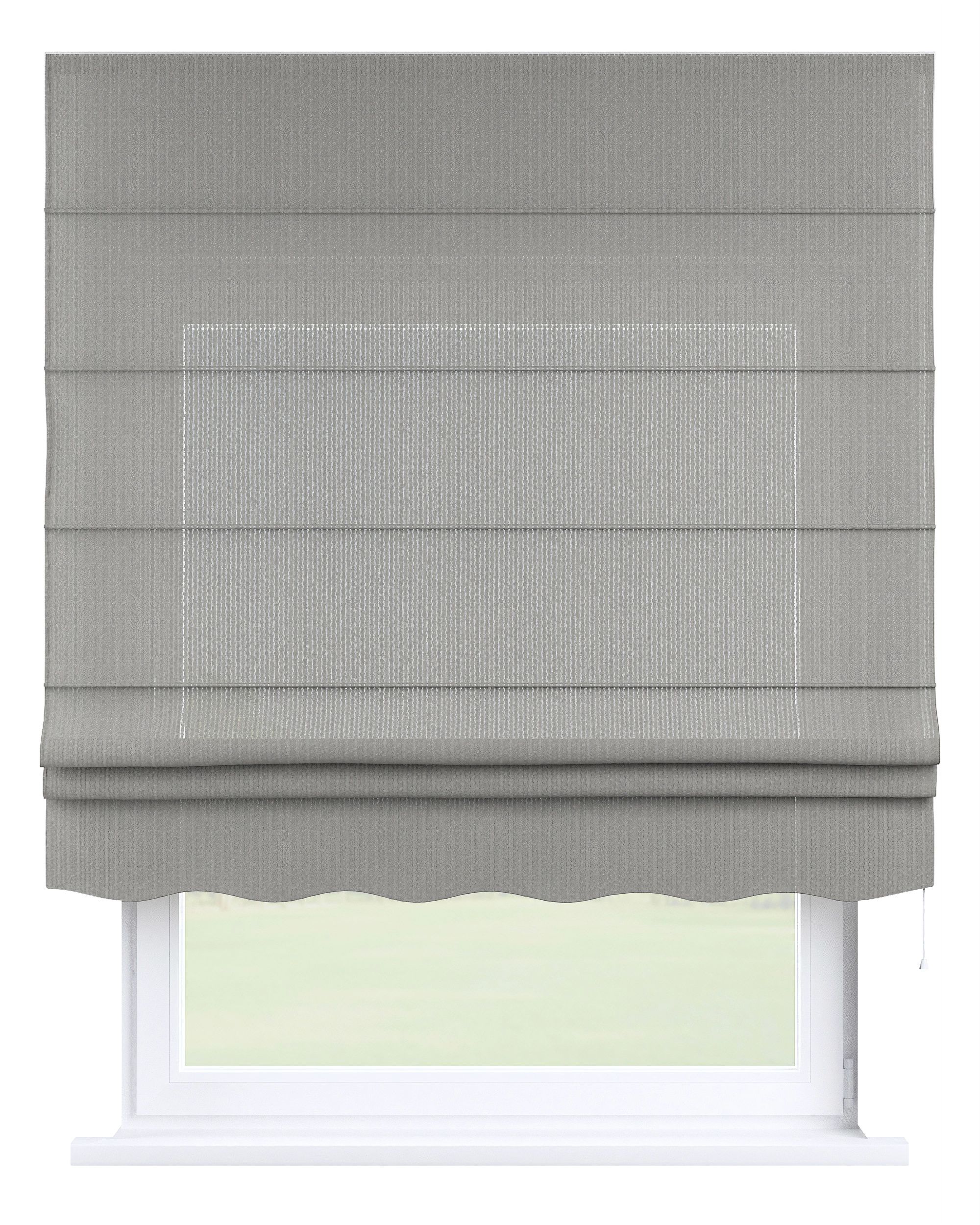 Florence Roman blind colour grey fabric structured