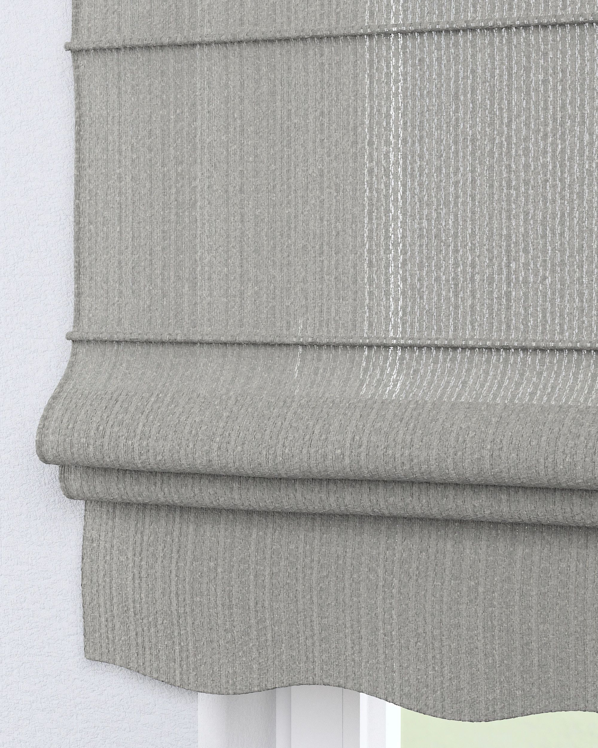 Florence Roman blind colour grey fabric structured (hover)